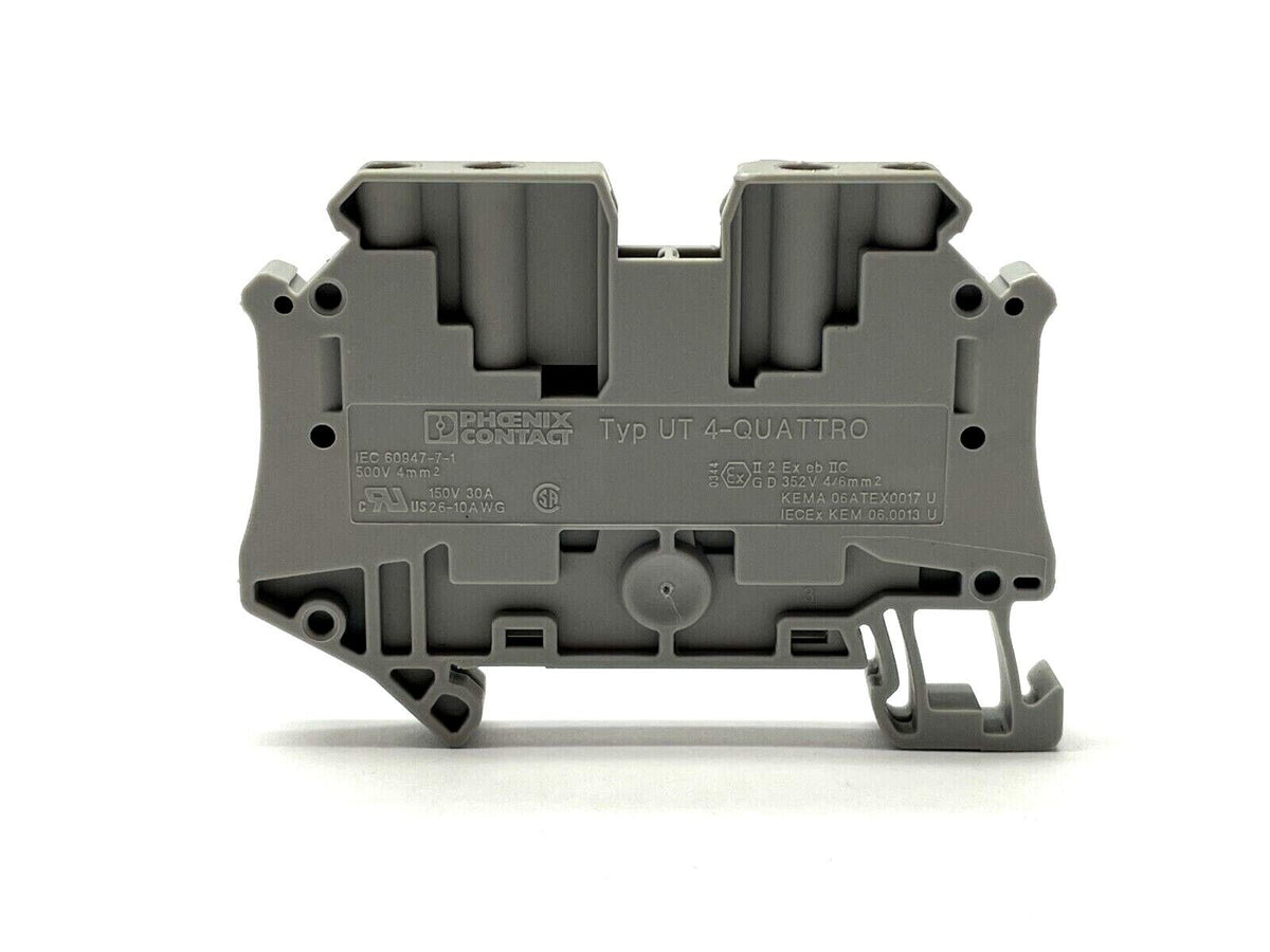 3044571 Phoenix Contact UT 4-QUATTRO Feed-Through Terminal Blocks 3044571 LOT OF 10