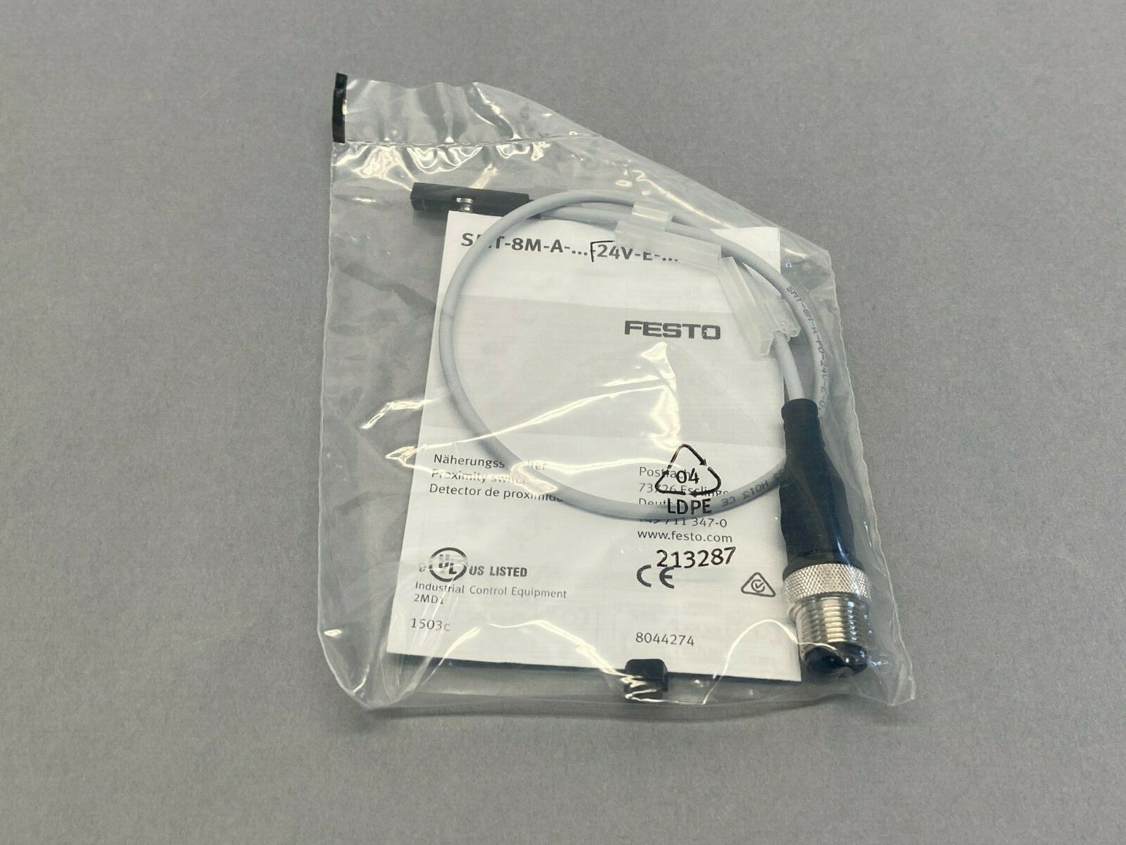 Festo SMT-8M-A-PO-24V-E-M12 Proximity Sensor 574333 - Maverick Industrial Sales