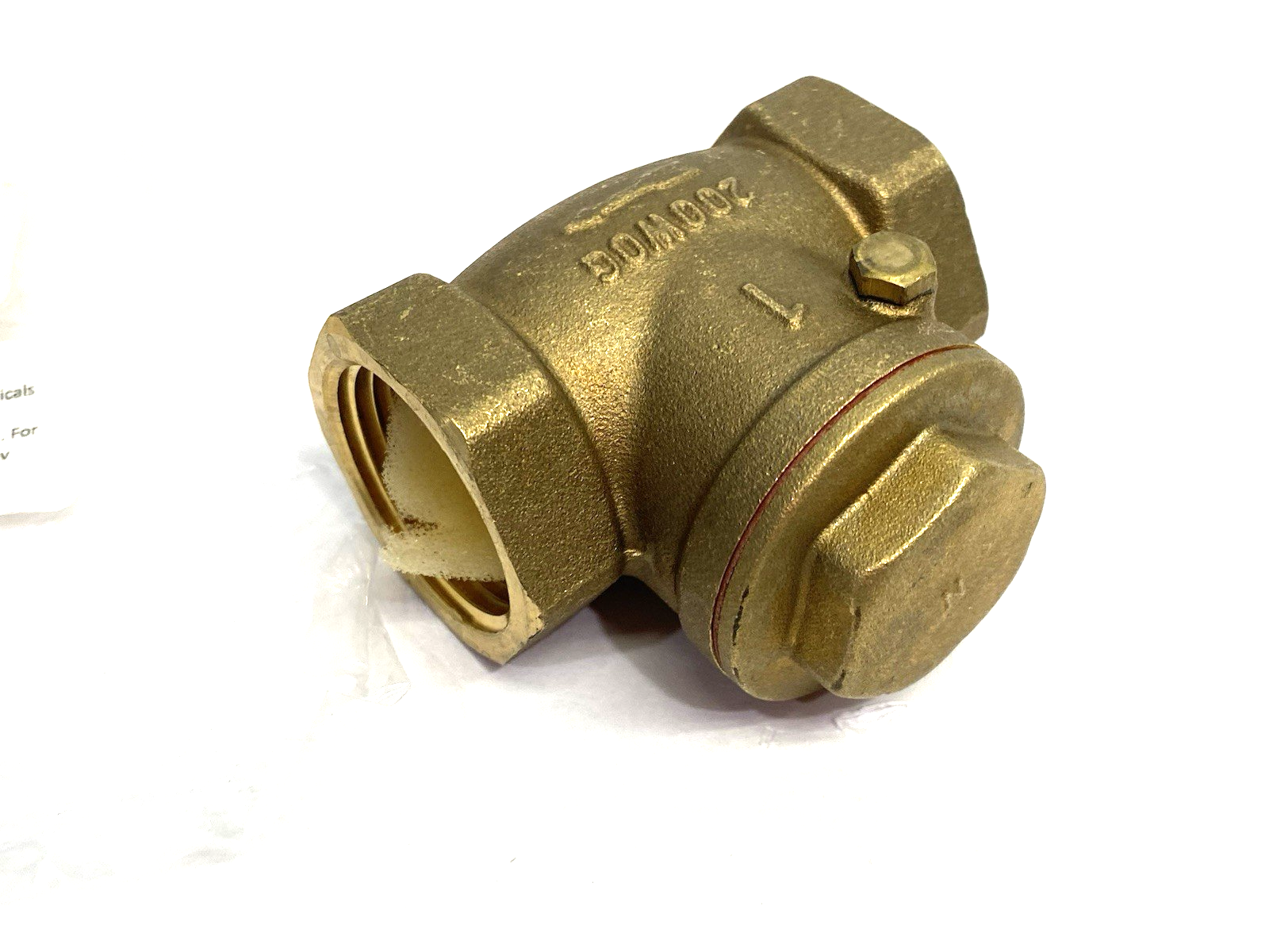 38080784 | Value Collection Check Valve, 1" Pipe Check Swing, 4965302316JP - New – Open box - Maverick Industrial Sales