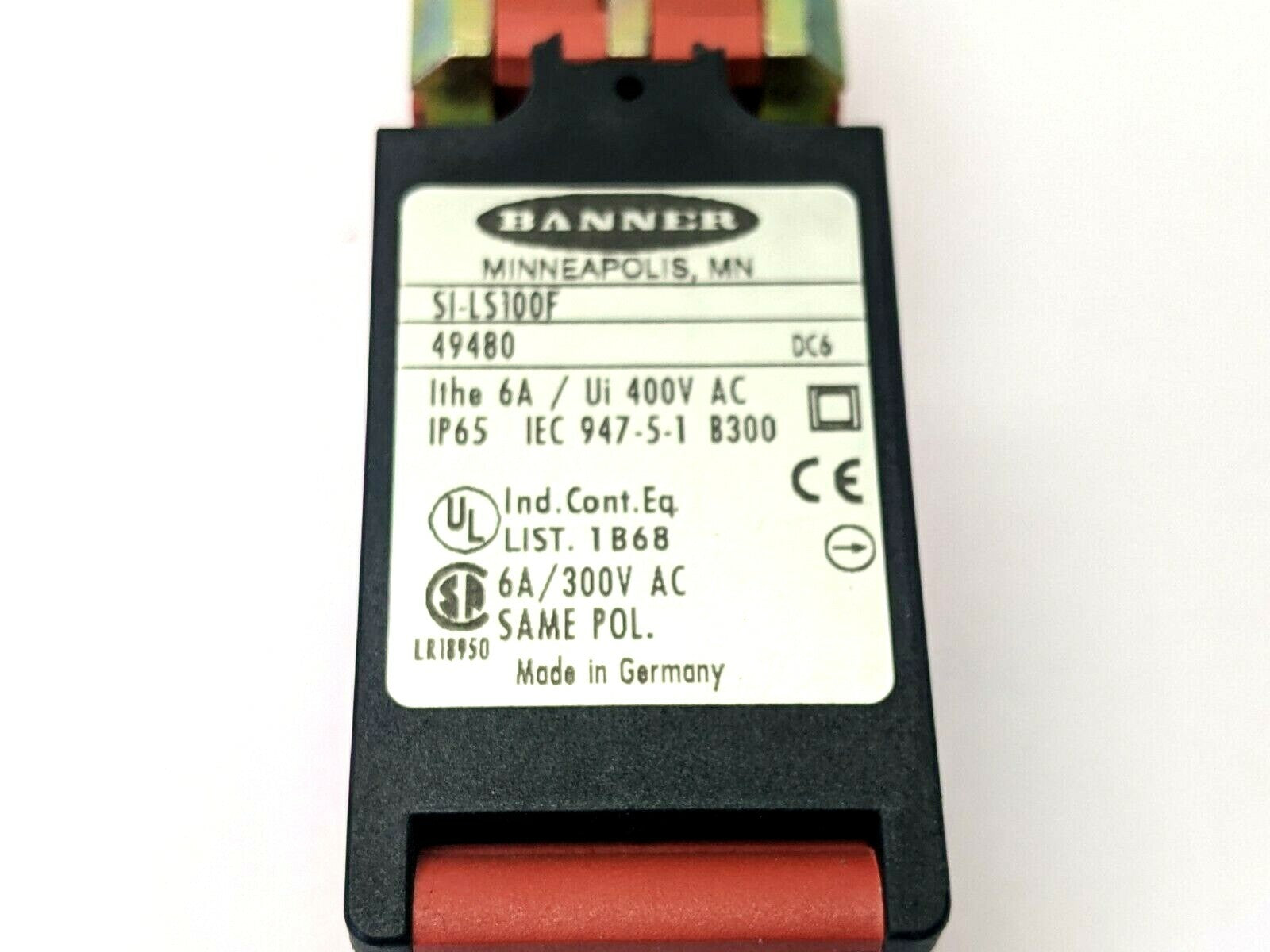 Banner SI-LS100F Limit-Style Machine Safety Switch Interlock 49480 BROKEN COVER - Maverick Industrial Sales