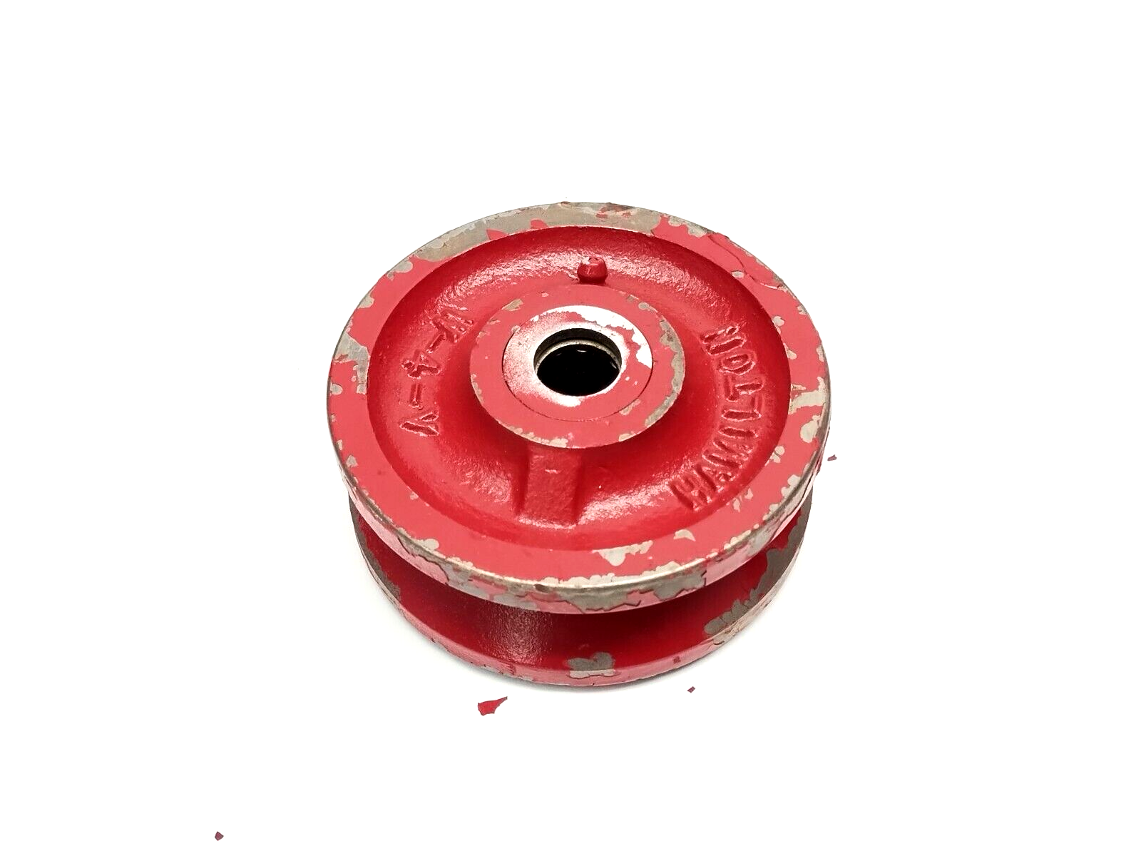 Hamilton W-4-V-5/8 V-Grooved Metal Wheel 4" Dia. x 1-1/2" Face 5/8" Bearing Bore - Maverick Industrial Sales