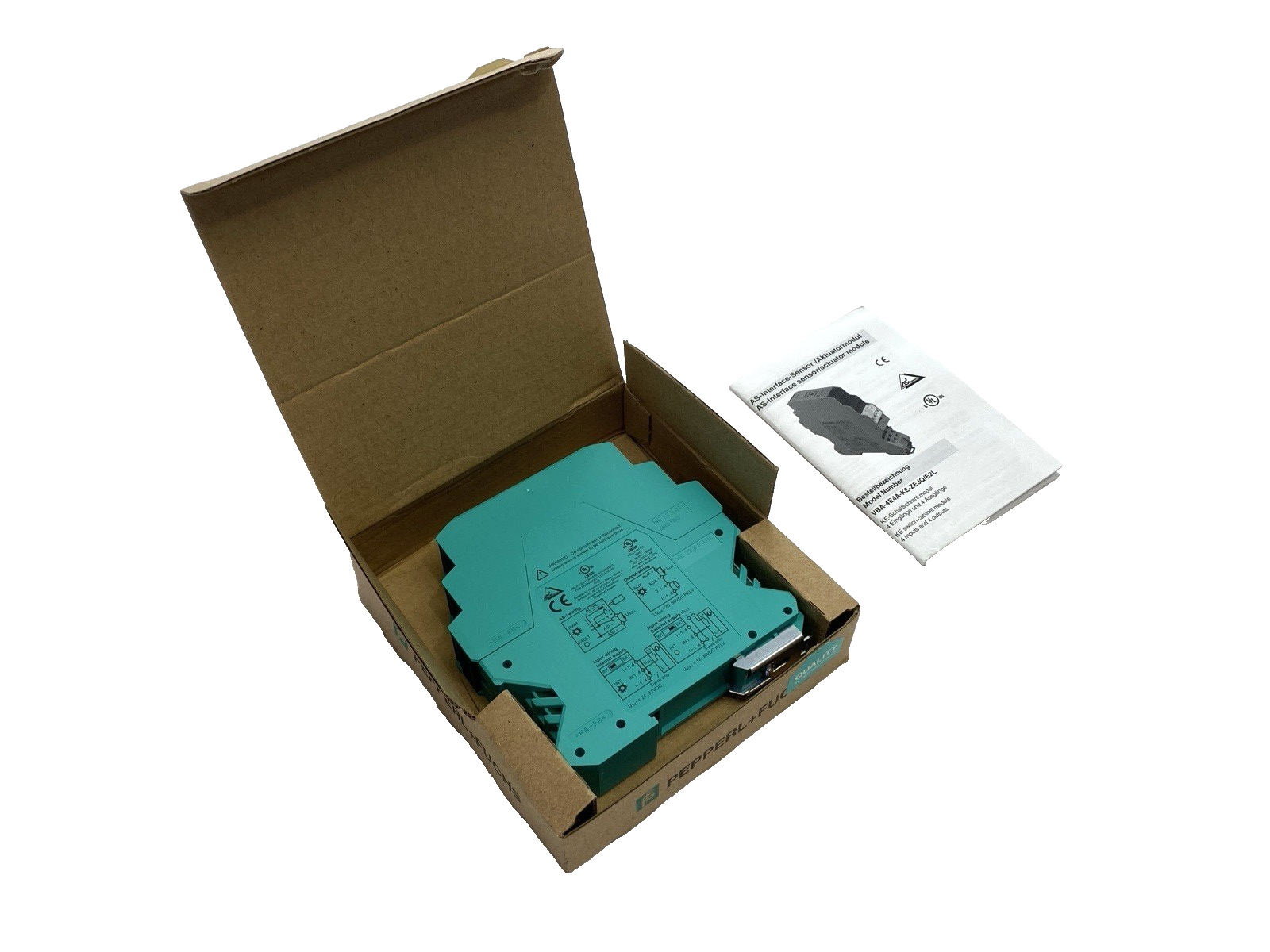Pepperl+Fuchs VBA-4E4A-KE-ZEJQ/E2L AS-Interface Sensor Actuator Module 217801 - Maverick Industrial Sales