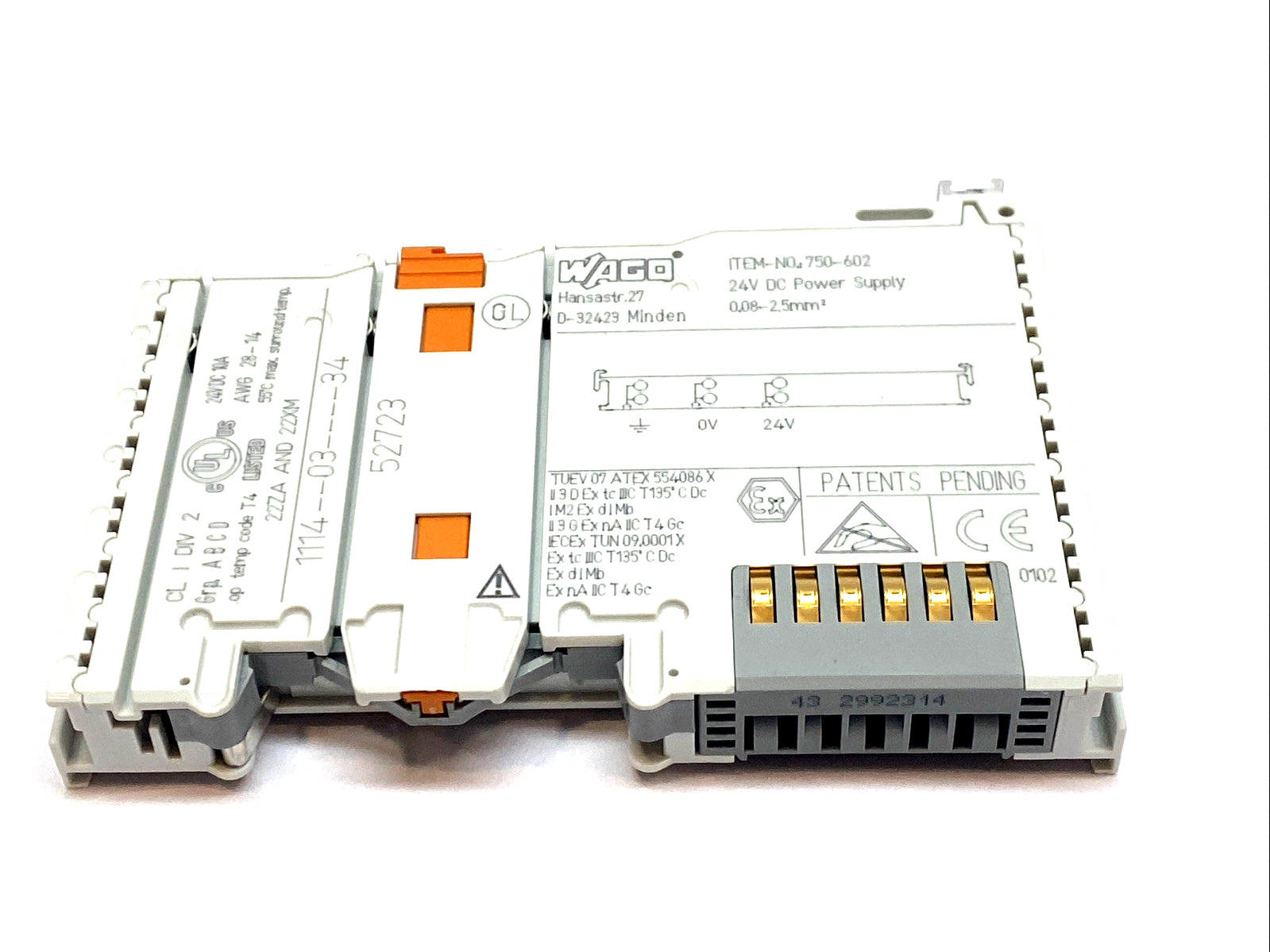 750-602 | WAGO 24VDC Power Supply Module 10A Field Power 750 Series I/O - Used - Maverick Industrial Sales