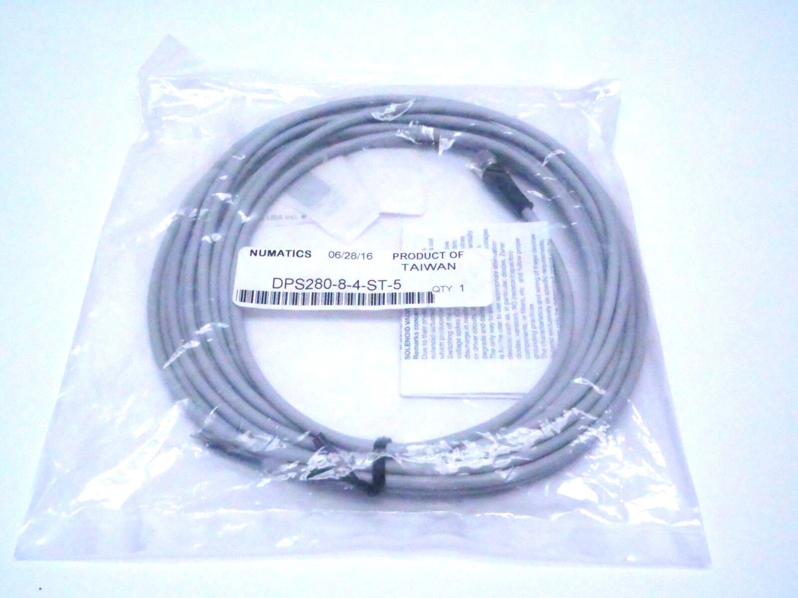 Numatics DPS280-8-4-ST-5 Digital Pressure Sensor Mating Cable 5M 4-Pin 8mm - Maverick Industrial Sales