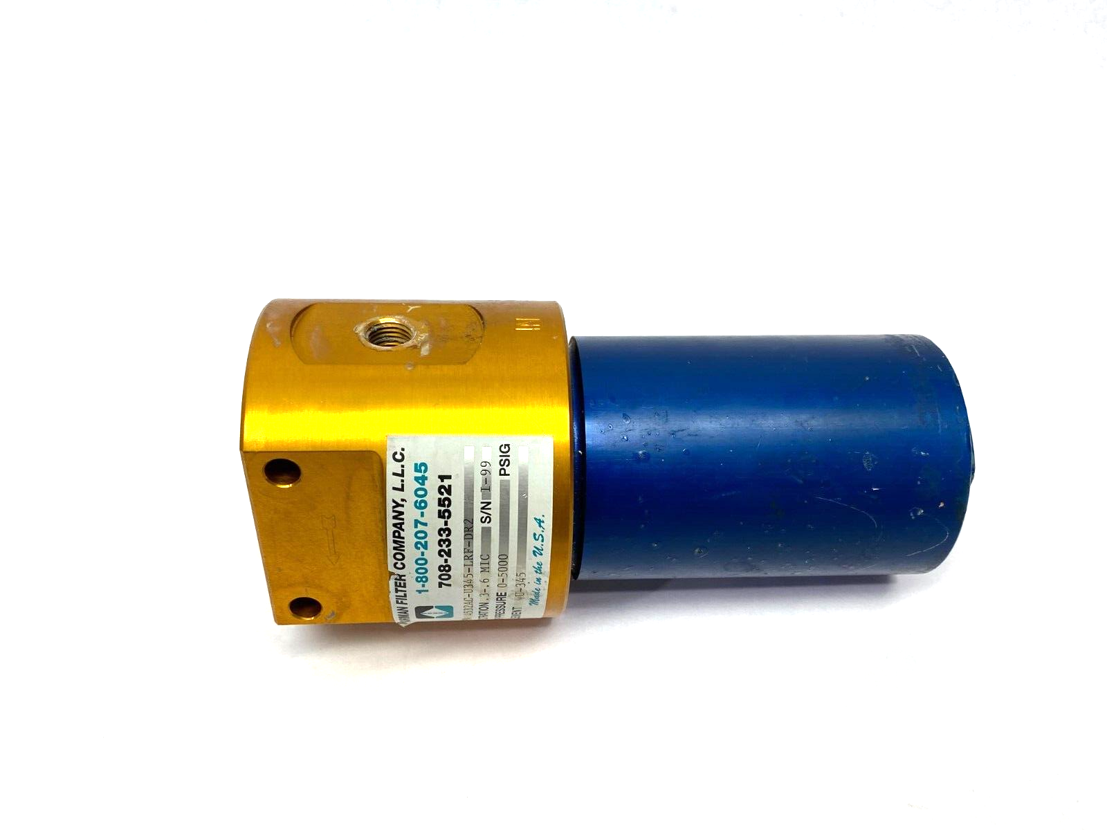 Norman Filter 4532AC-U345-LRF-DR2 High Pressure T-Type Filter 0.3-0.6 Micron - Maverick Industrial Sales
