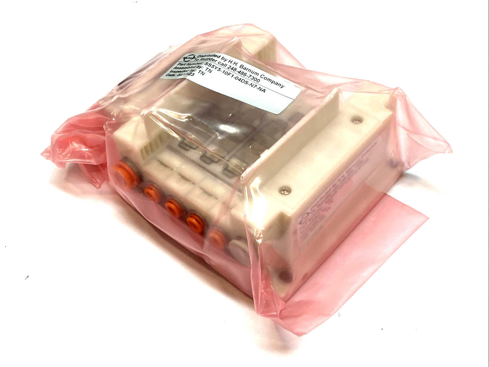 SS5Y5-10F1-04DS-N7-NA | SMC SY5000 4-Station Solenoid Valve Manifold Base - New - Maverick Industrial Sales