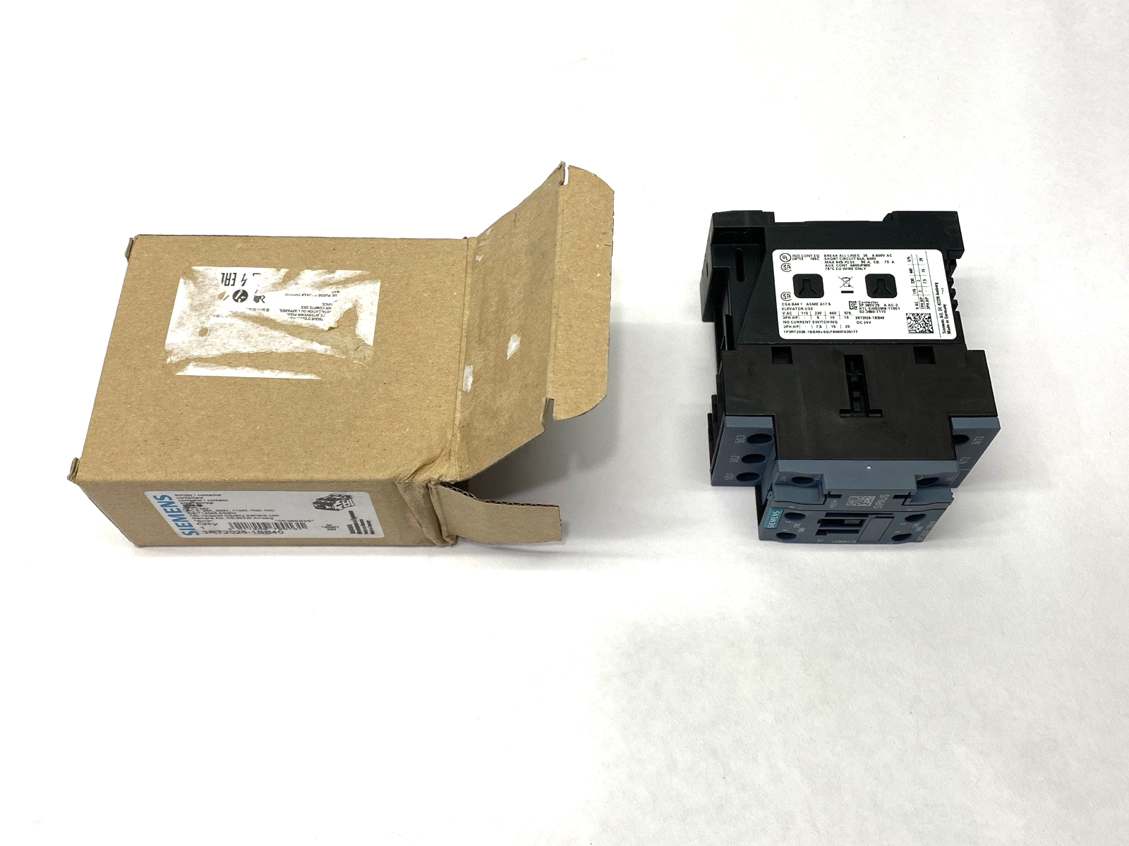 Siemens 3RT2026-1BB40 SIRIUS Power Contactor 3-Pole 400V 11kW 25A - Maverick Industrial Sales
