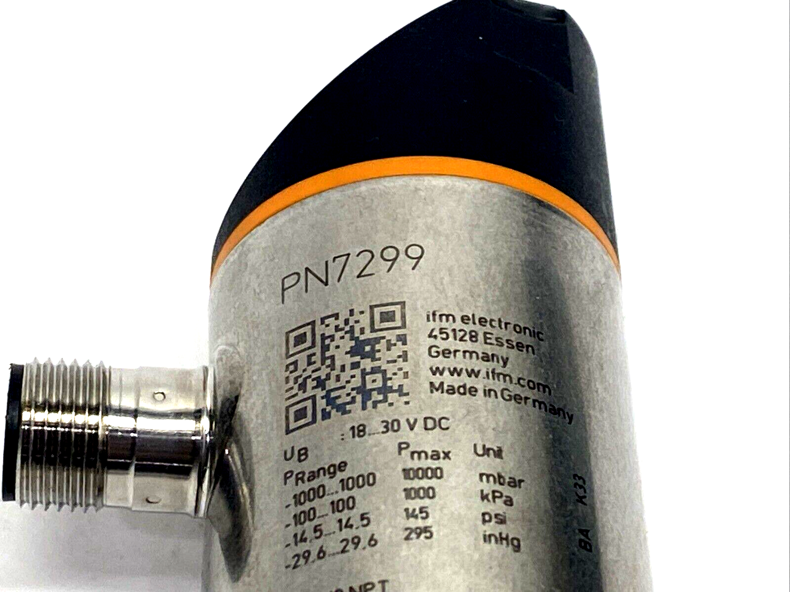 ifm PN7299 Digital Pressure Sensor w/ Display PN-1-1BREN14-QFRKG/US/ /V - Maverick Industrial Sales