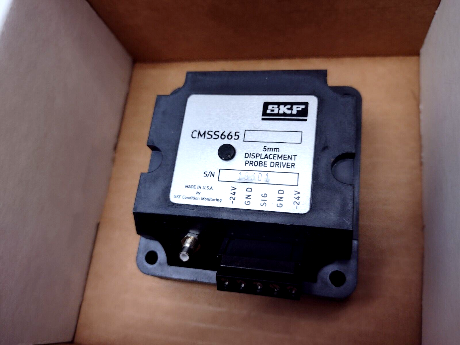 SKF CMSS665-1 Eddy Probe System Driver - Maverick Industrial Sales
