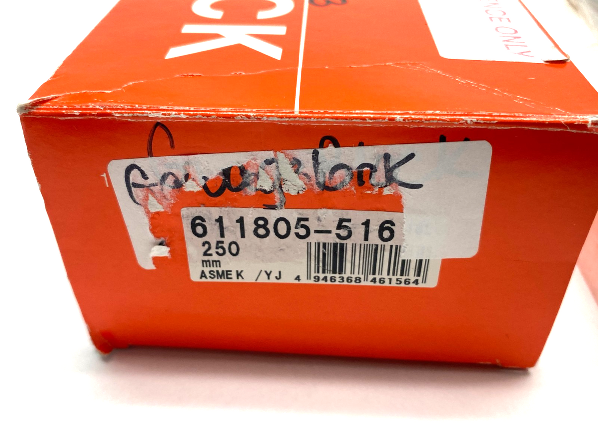 611805-516 | Mitutoyo Rectangular Gage Block 250mm ASMEK/YJ - New – Open box - Maverick Industrial Sales
