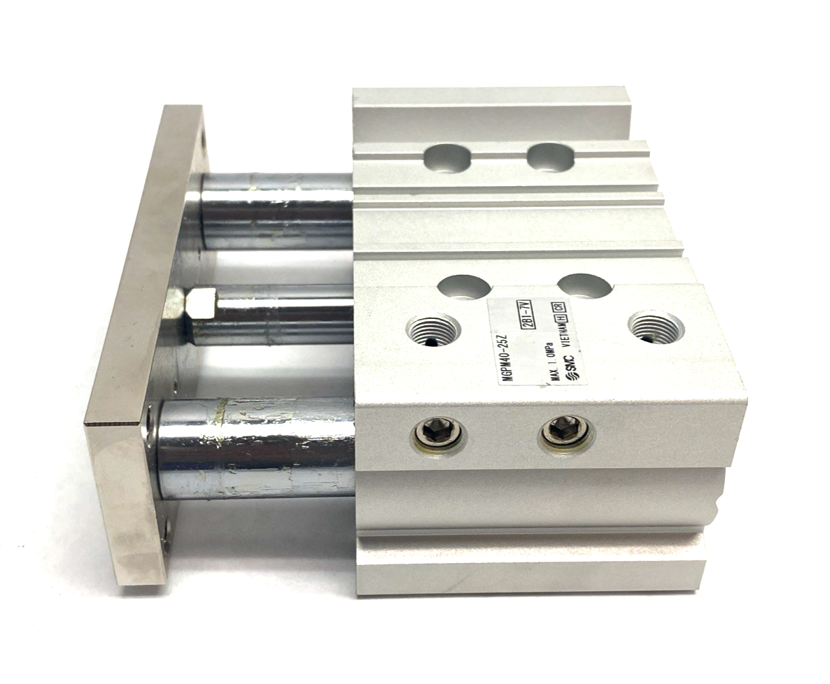 SMC MGPM40-25Z Compact Guide Cylinder 40mm Bore 25mm Stroke - Maverick Industrial Sales