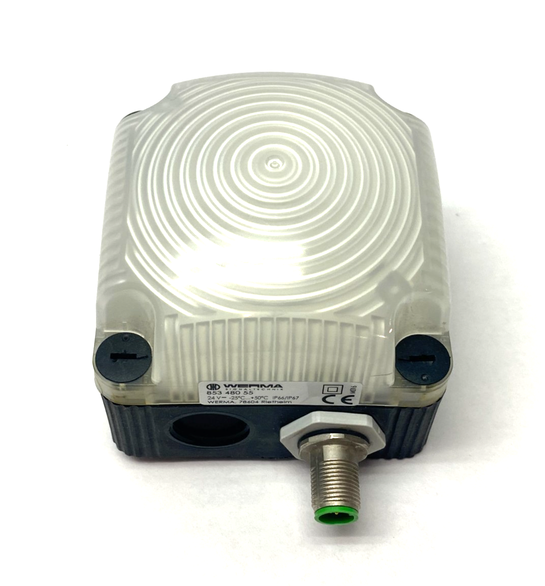 Werma 853 480 55 Permanent LED Beacon Light BWM 24VDC MC - Maverick Industrial Sales