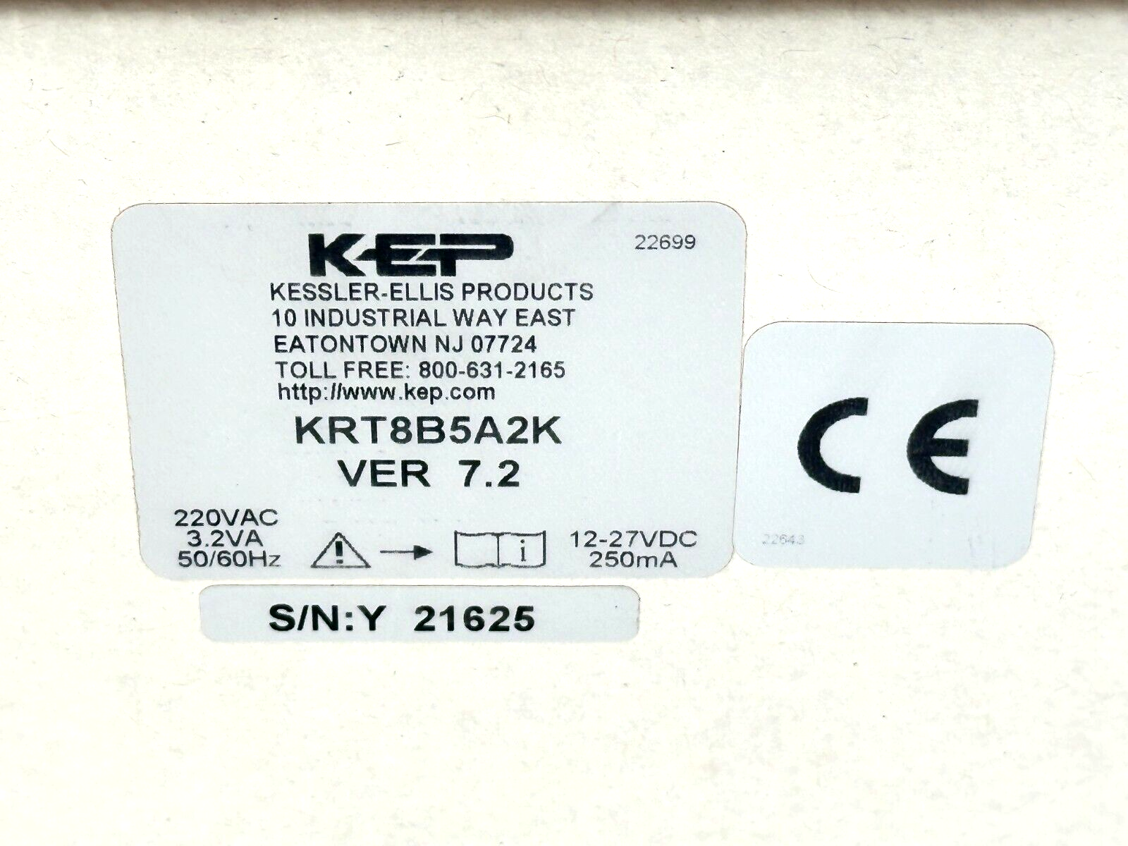 Kessler-Ellis KRT8B5A2K KEPtrol R/T Flow Rate & Flow Totalizer UTGS400369P0002 - Maverick Industrial Sales