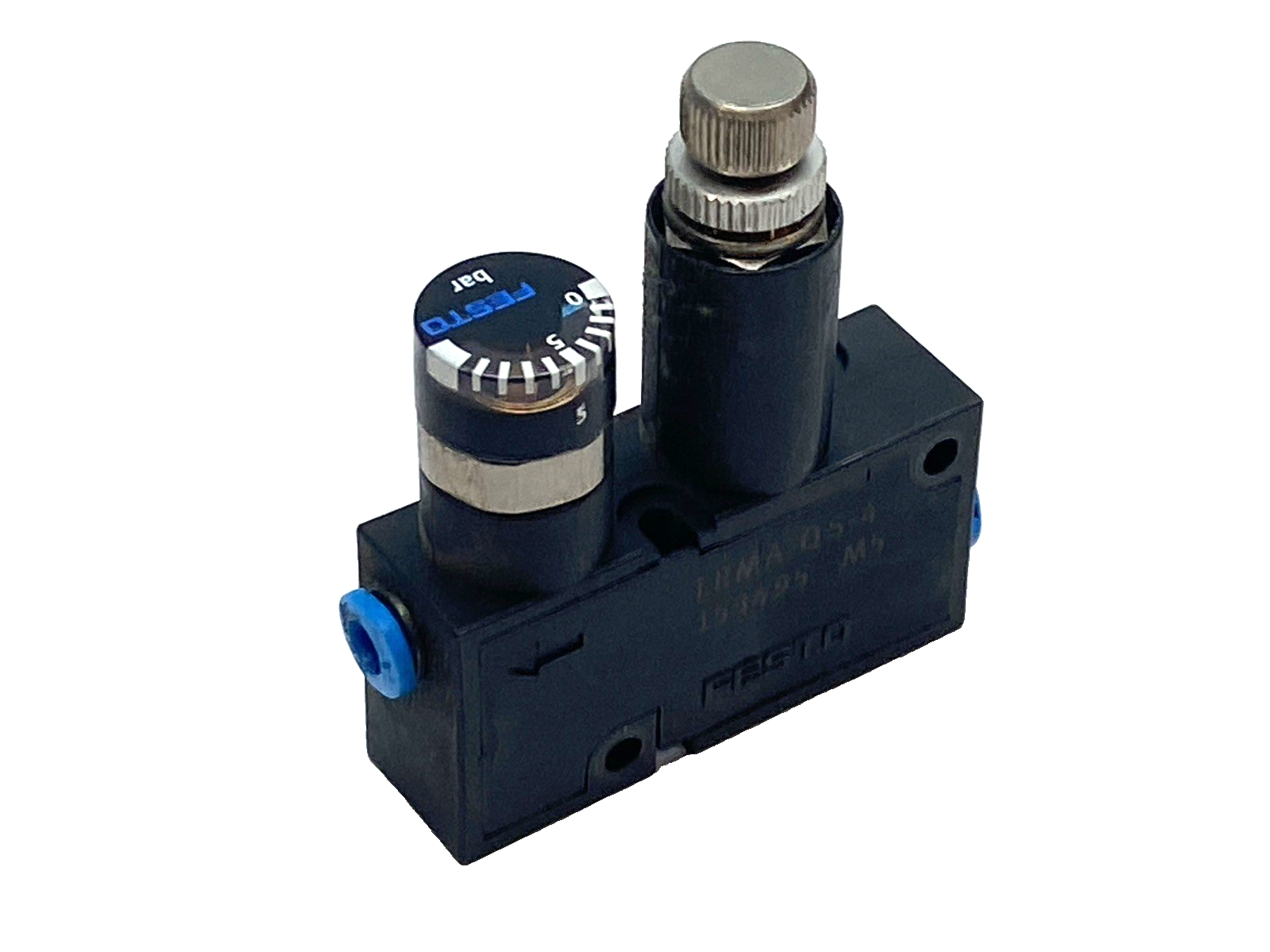 Festo LRMA-QS-4 Mini Pressure Regulator 1-8 Bar Gauge 153495 LOT OF 2 - Maverick Industrial Sales