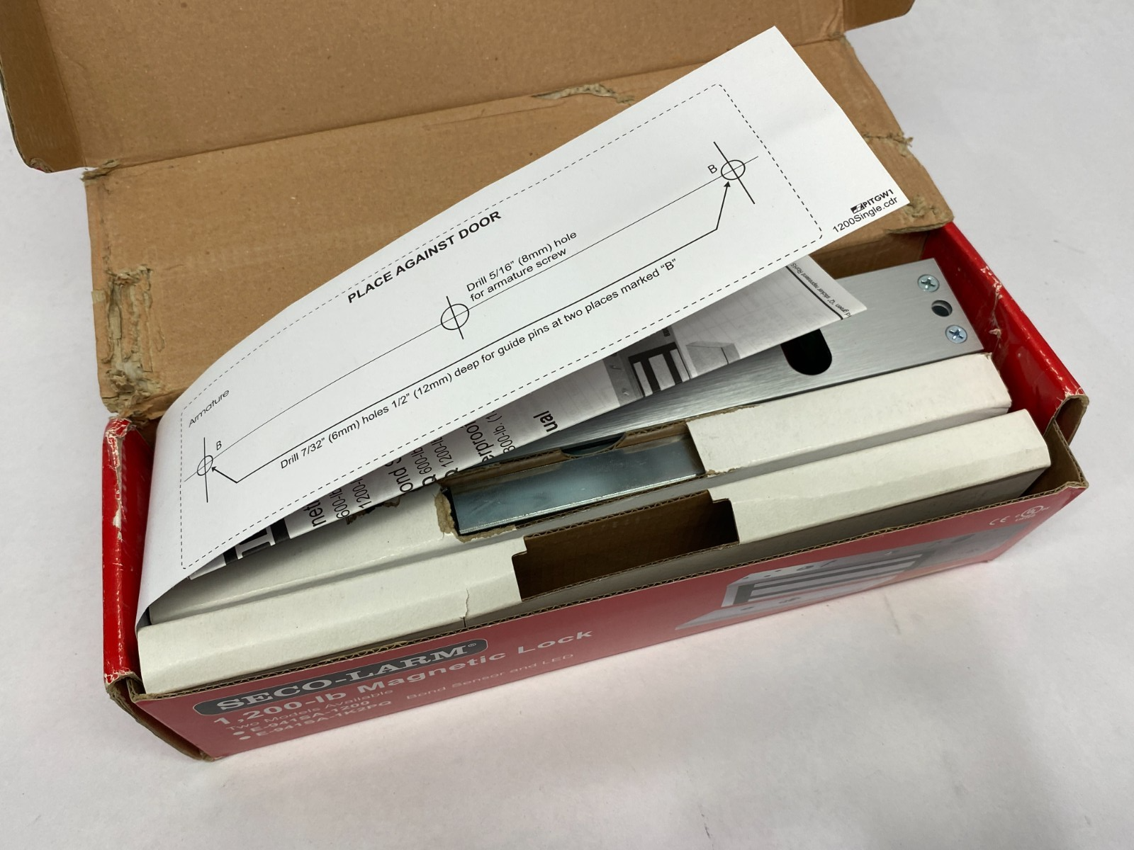 Seco-Larm E-941SA-1200 Electromagnetic Lock 1200lbs Hold Force - Maverick Industrial Sales