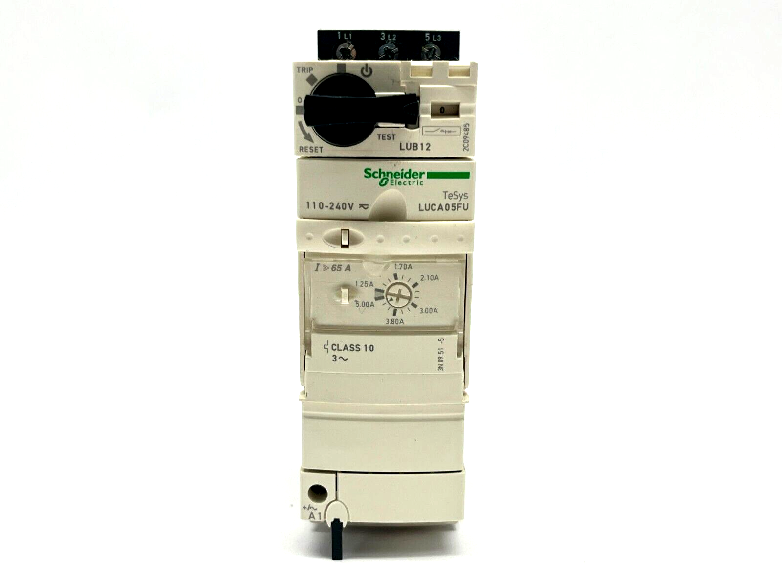 Schneider Electric LUB12 Power Base w/ LUCA05FU Motor Controller LU9BN11 Block - Used - Maverick Industrial Sales