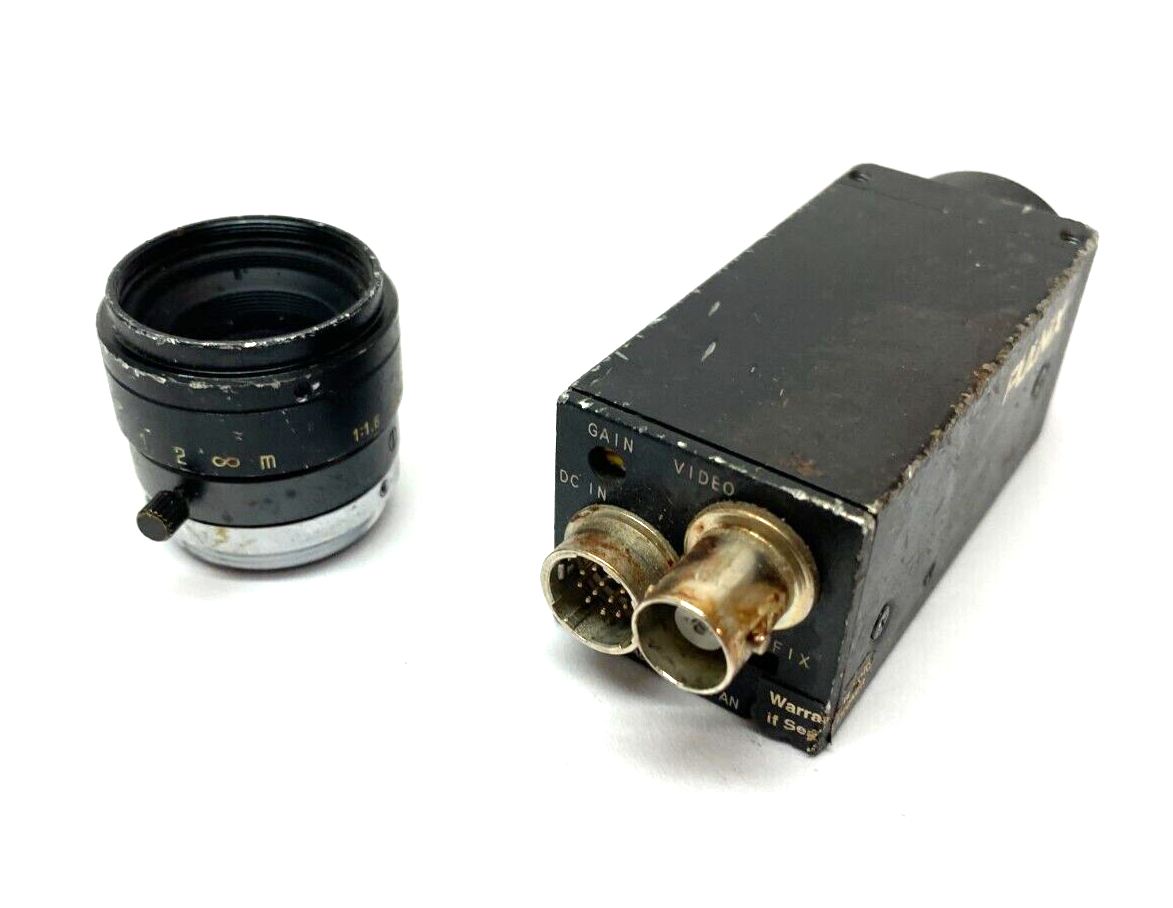 Pulnix TM-6300 Monochrome Full-Frame Shutter Camera 10-1575 w/ Lens - Maverick Industrial Sales