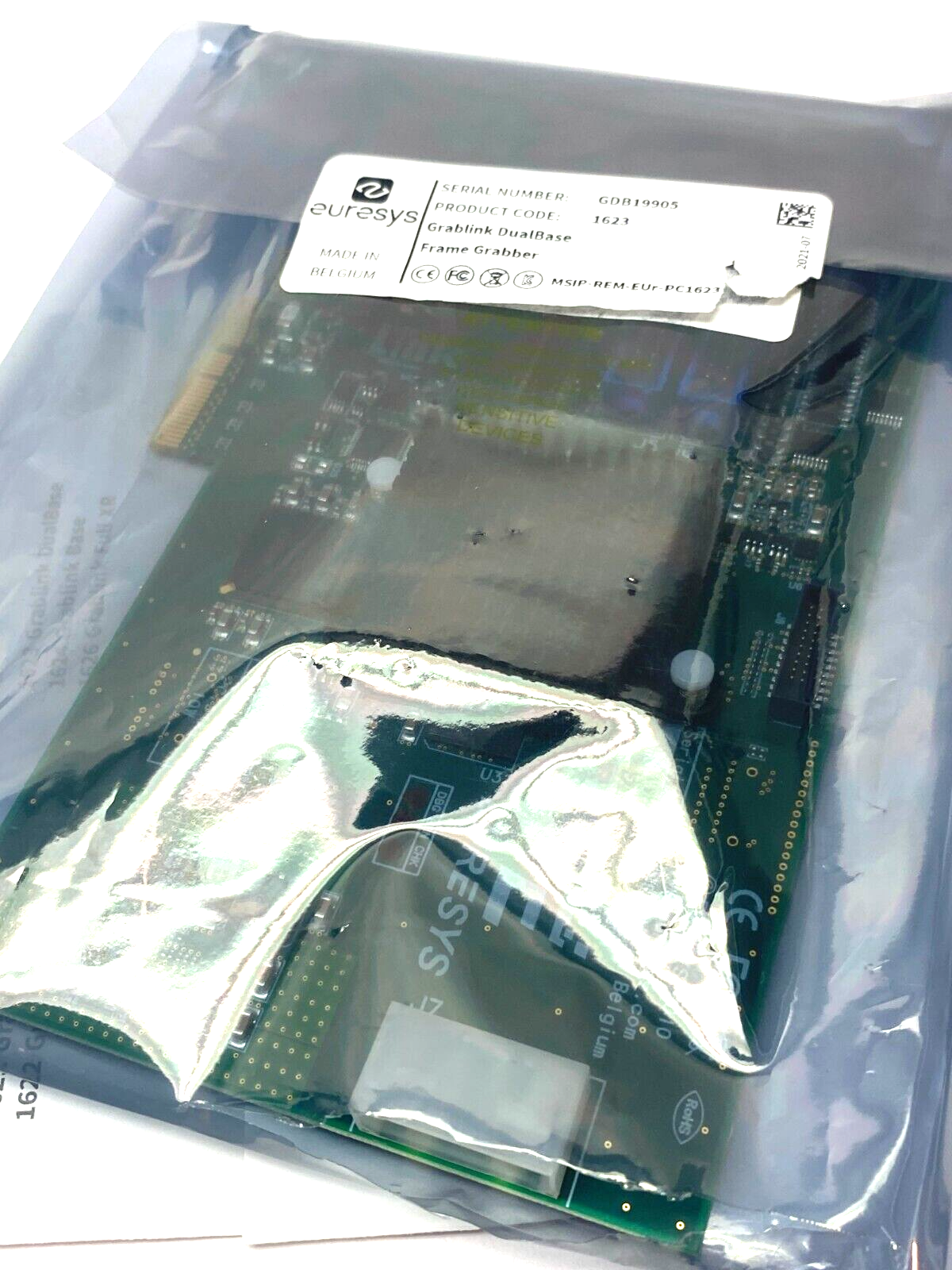 Euresys MSIP-REM-EUr-PC1623 Grablink Dualbase Frame Grabber PCI Card - Maverick Industrial Sales