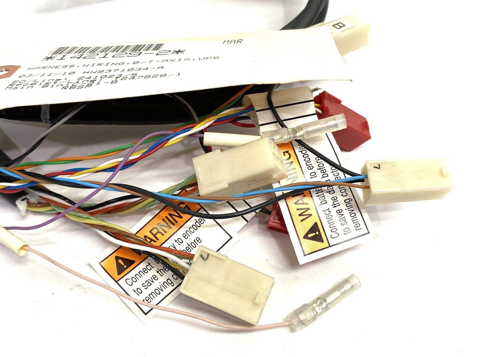 142129-2 | Yaskawa Wiring Harness, B/T-Axis/ UP6 - New – Open box - Maverick Industrial Sales
