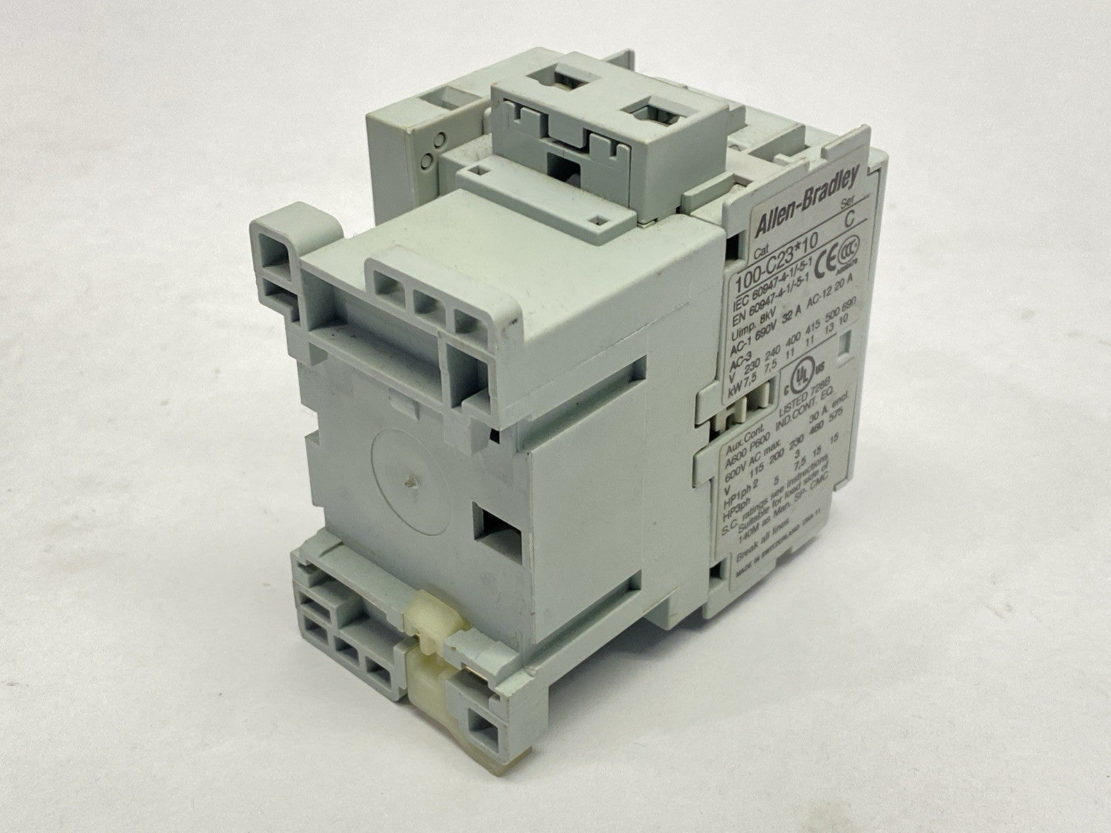 Allen Bradley 100-C23D10 Ser C Contactor 32A 690V 24VDC w/ 100-S Ser B - Maverick Industrial Sales