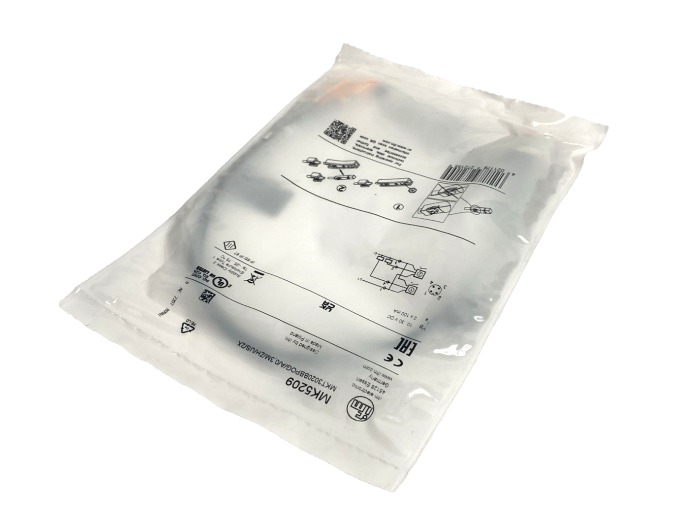 ifm MK5209 T-Slot Cylinder Sensor, 0.3m, MKT3020BBPKG/A/0,3M/ZH/US/2X - Maverick Industrial Sales