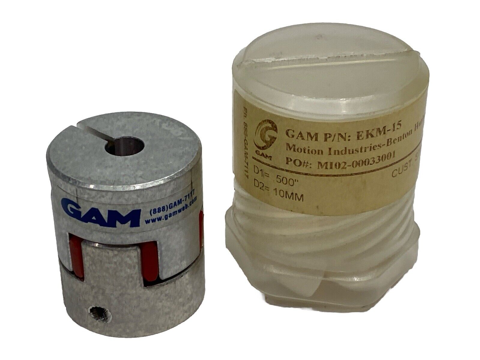 Gam EKM-15 Servo Elastomer Coupling 15nm 0.50" Bore - Maverick Industrial Sales