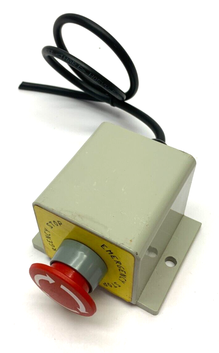 Emergency Stop Mushroom Head Push Button w/ Beige Enclosure - Maverick Industrial Sales