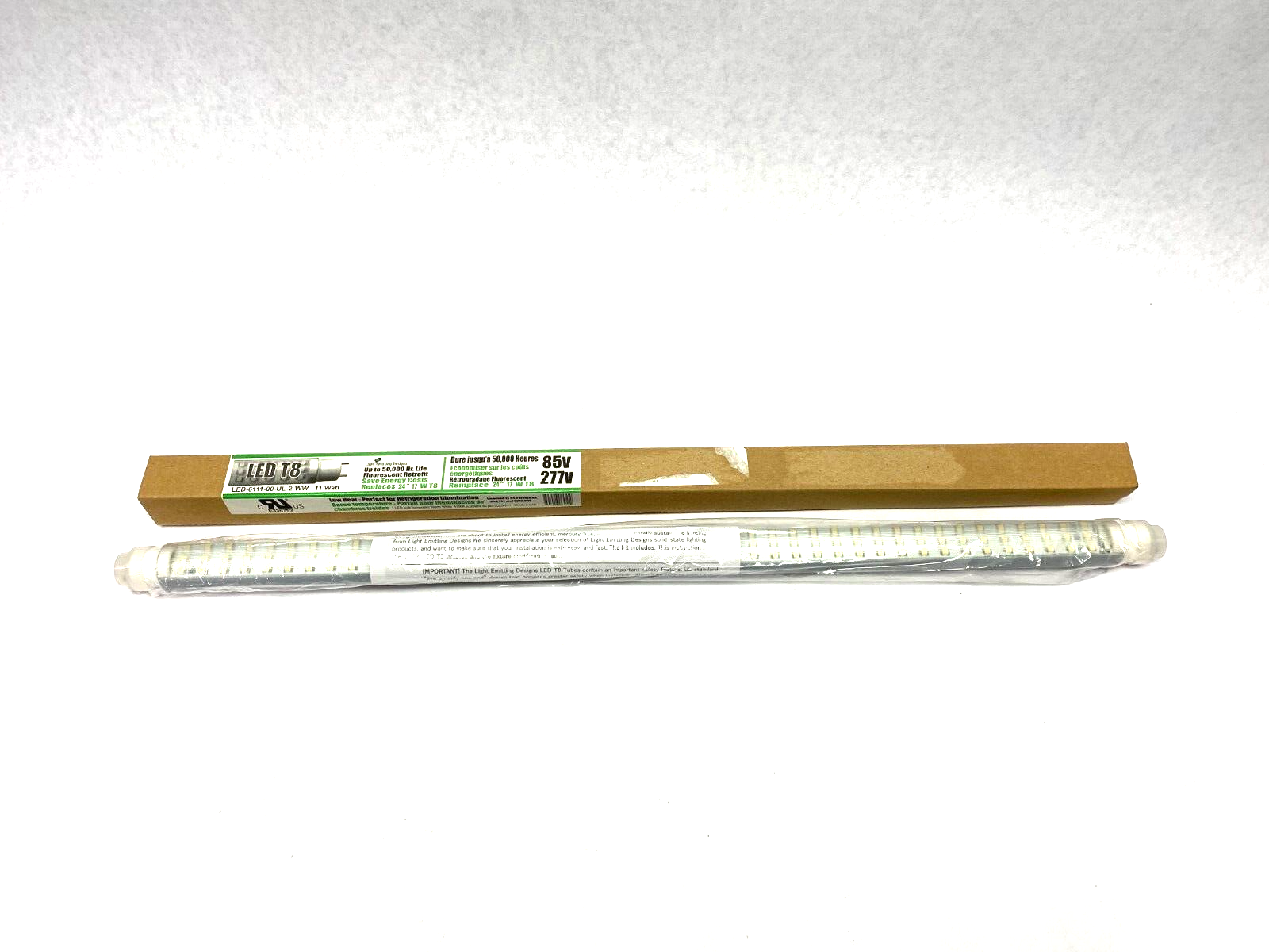 Light Emitting Designs LED-6111-XX-UL-2-WW Fluorescent Retrofit Light 24" 17W T8 - Maverick Industrial Sales