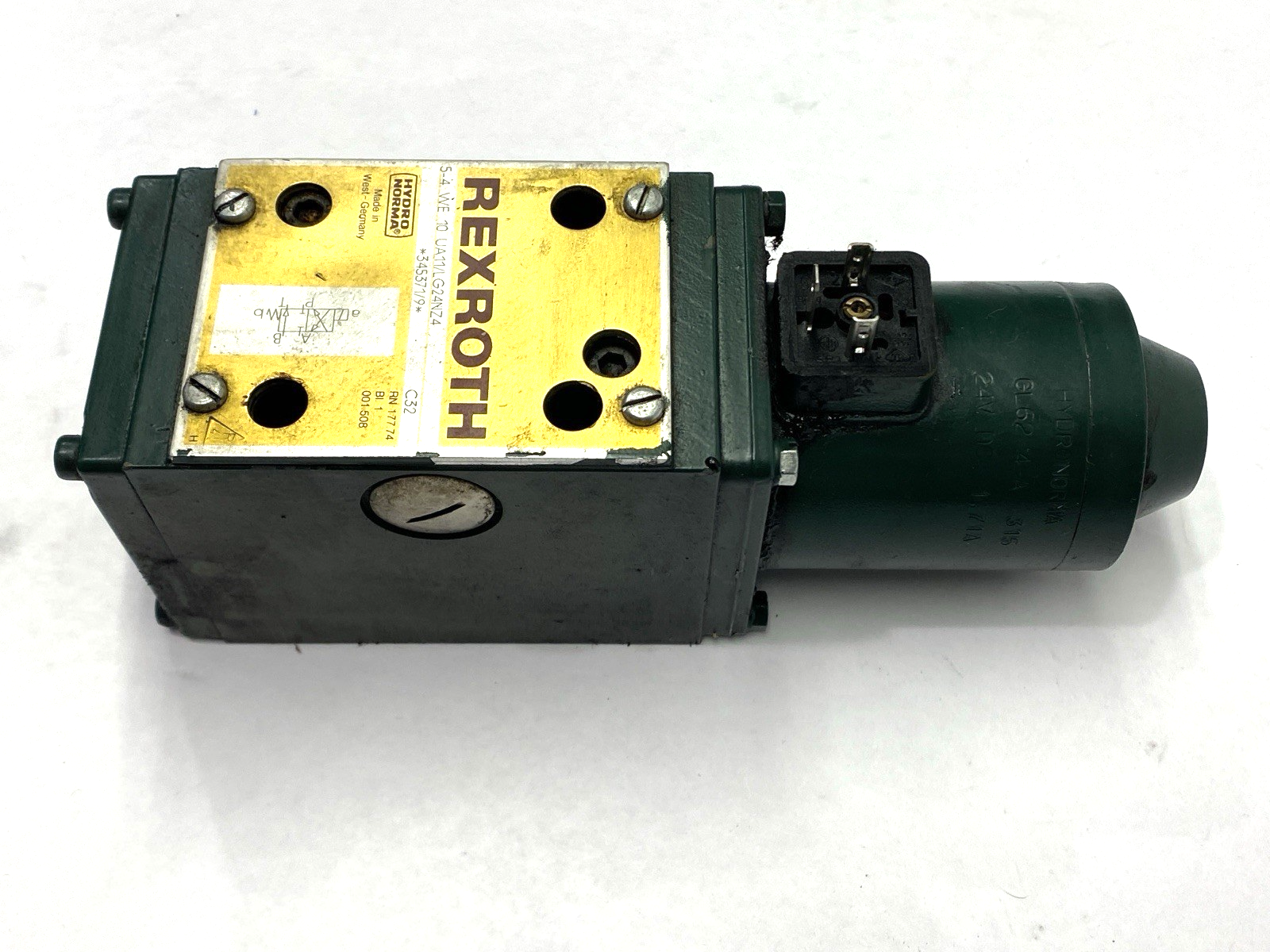 Rexroth 5-4 WE 10 UA11/LG24NZ4 Solenoid Valve - Maverick Industrial Sales