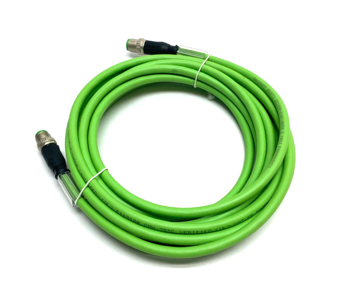 Beckhoff ZK1090-6161-0050 Double Ended EtherCAT Cable M12/M12 4-Pin 053771 - Maverick Industrial Sales
