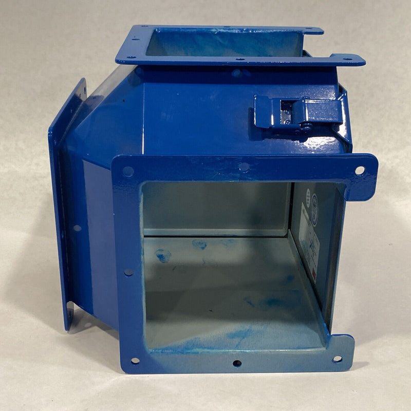 Hoffman F66LE9AC Elbow 90-Degree Outside Top Opening 6"x6", Painted Blue - Maverick Industrial Sales