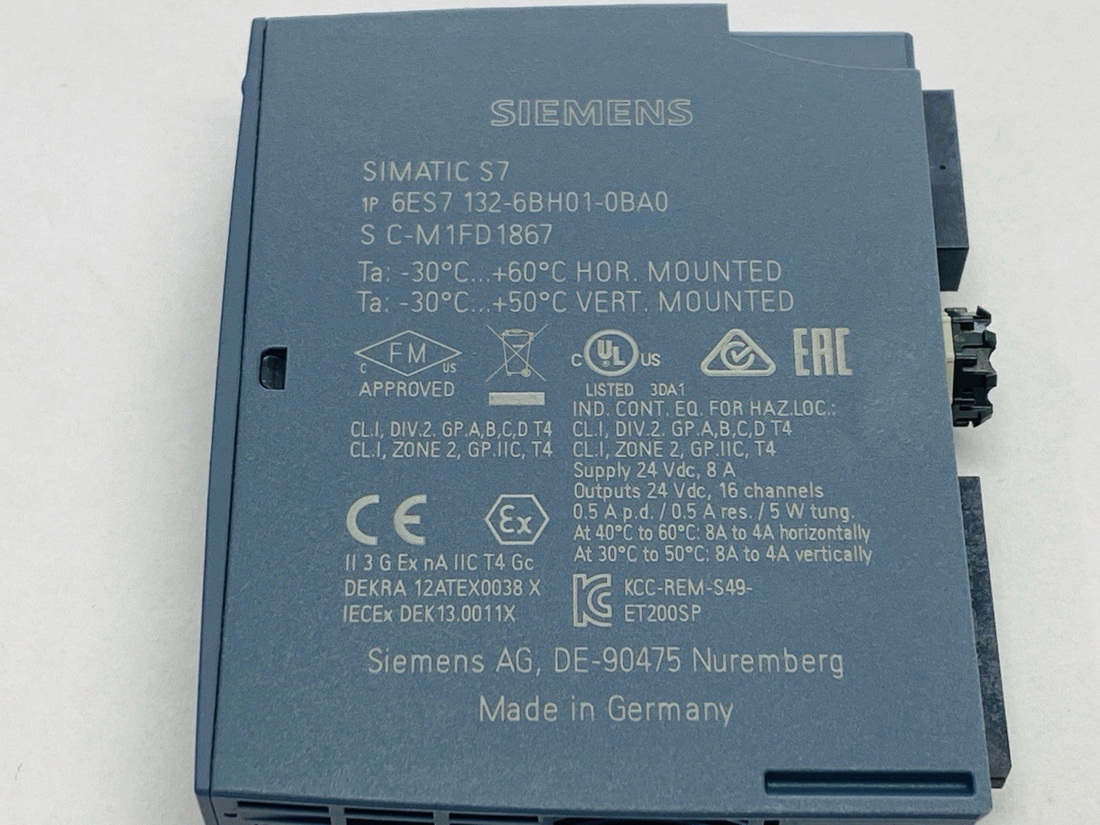 Siemens 6ES7132-6BH01-0BA0 SIMATIC ET 200SP Digital Output Module - Maverick Industrial Sales