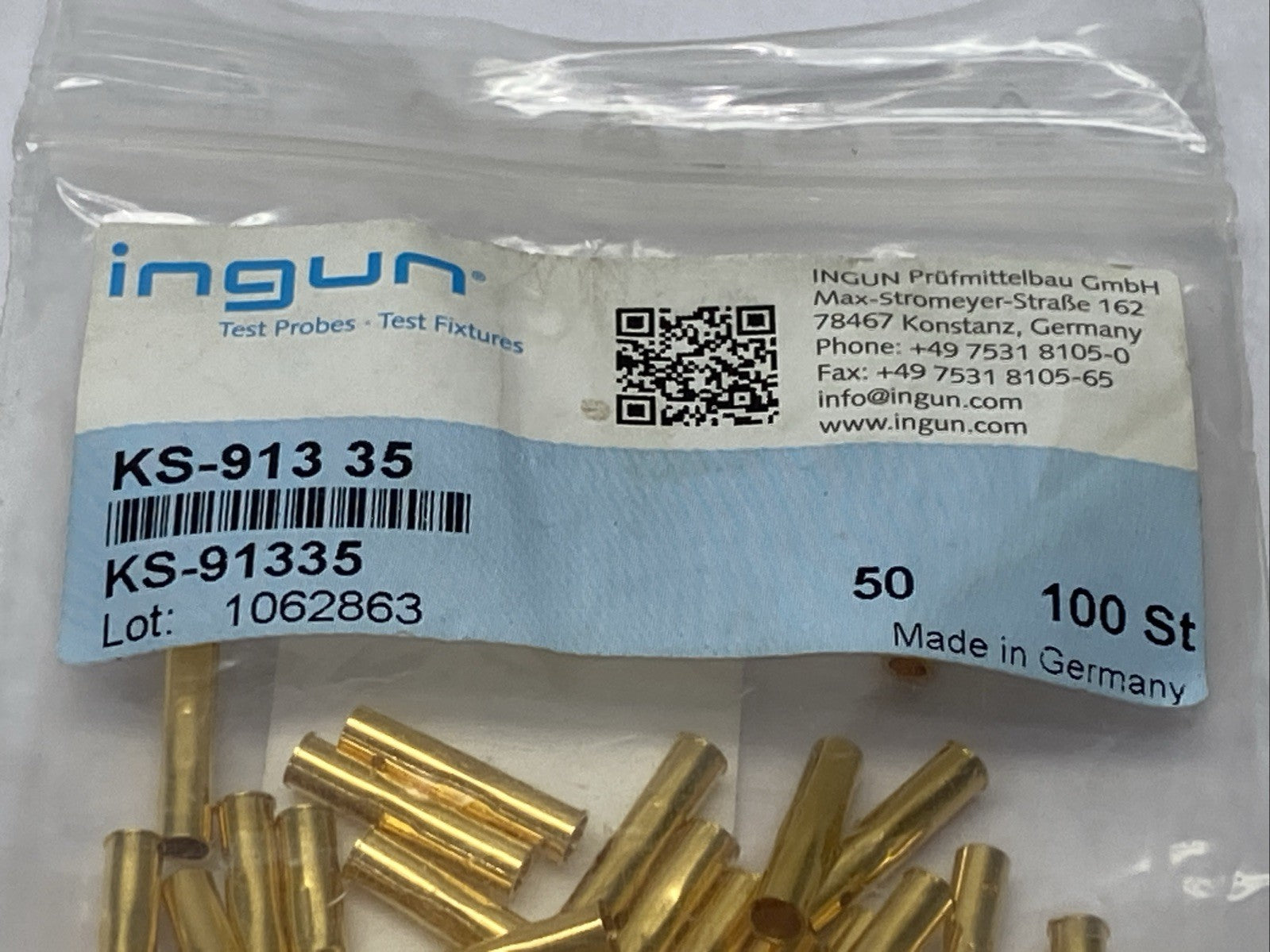 Ingun KS-913 35 Press In Receptacle LOT OF 90 - Maverick Industrial Sales