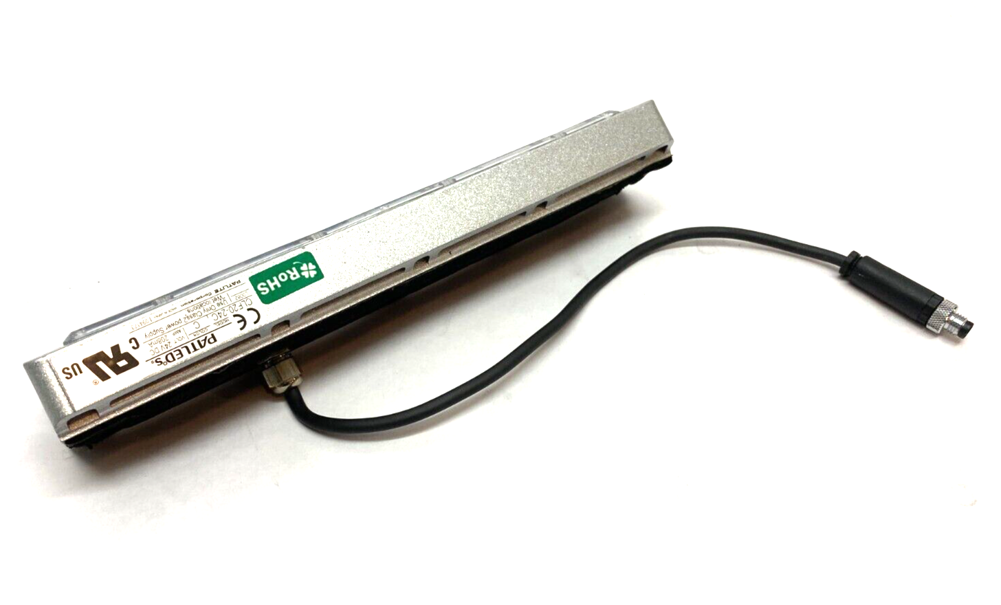 Patlite CLF20-24C PatLEDs Light Bar Super Bright 200mm 24VDC 1700lux Clear - Maverick Industrial Sales