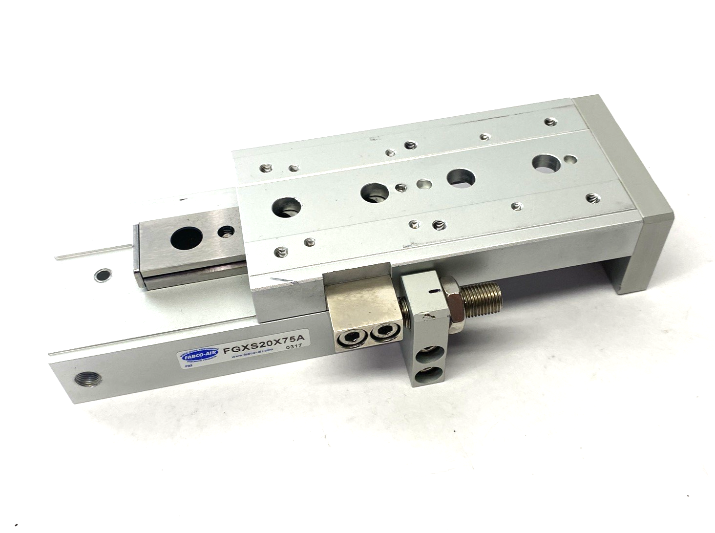 Fabco-Air FGXS20X75A Double-Acting Pneumatic Linear Guided Slide Actuator - Maverick Industrial Sales