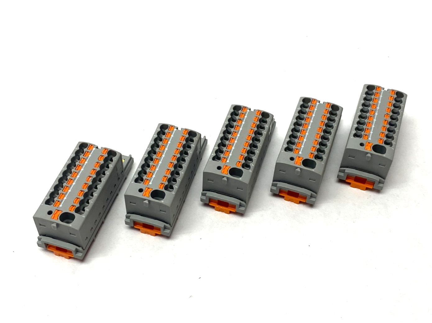 Phoenix Contact PTFIX 4/18X1,5-NS35 GY Distribution Block 1047454 LOT OF 5 - Maverick Industrial Sales