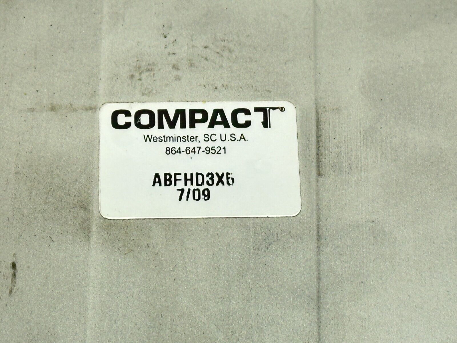 Compact ABFHD3X5 Pneumatic Double Ended Cylinder 3" Bore 5" Stroke - Maverick Industrial Sales