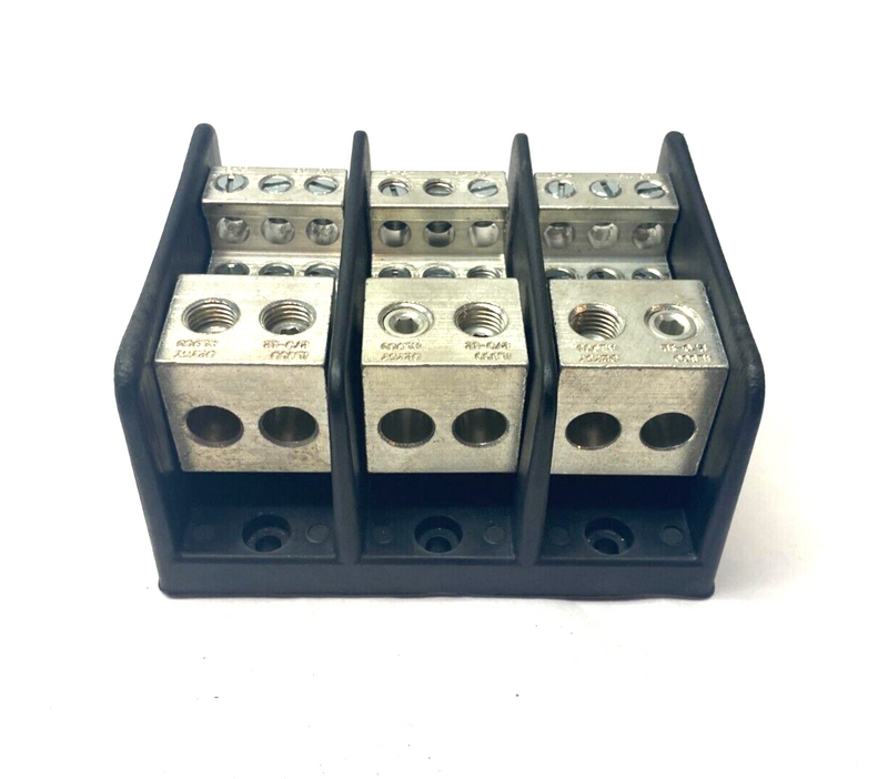 Ilsco PDB-26-2/0-3 Power Distribution Block 3-Pole 600V 350A AL9CU - Maverick Industrial Sales