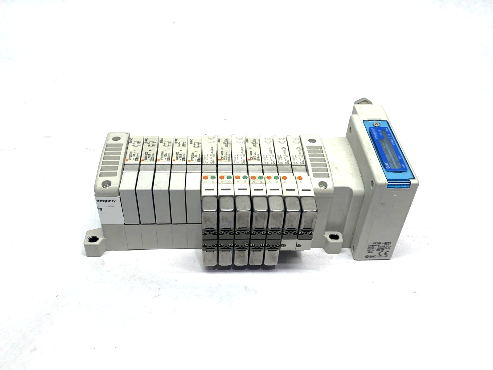 SMC VV5QC11-12N7SEAN-D0S Pneumatic Solenoid Valve Manifold, 12-Station - Maverick Industrial Sales