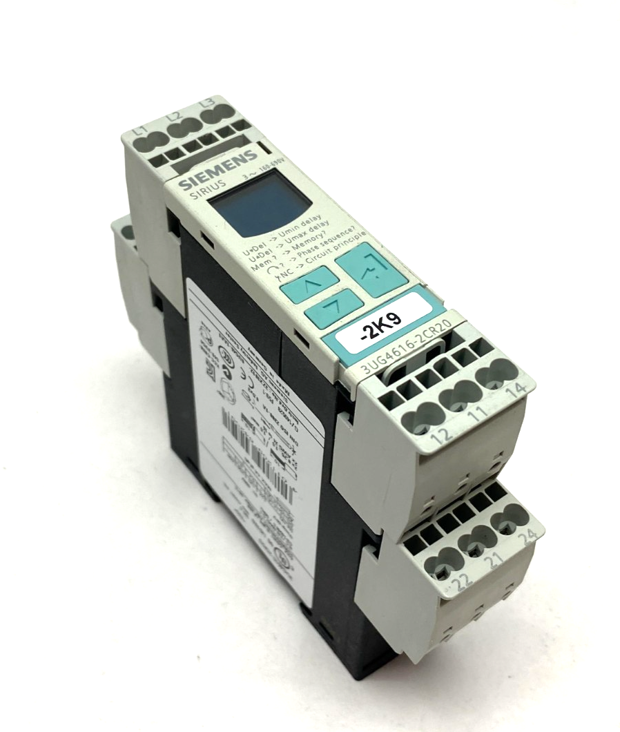 3UG4616-2CR20 | Siemens Digital Monitoring Relay 12-pol for 3-Phase - Used - Maverick Industrial Sales