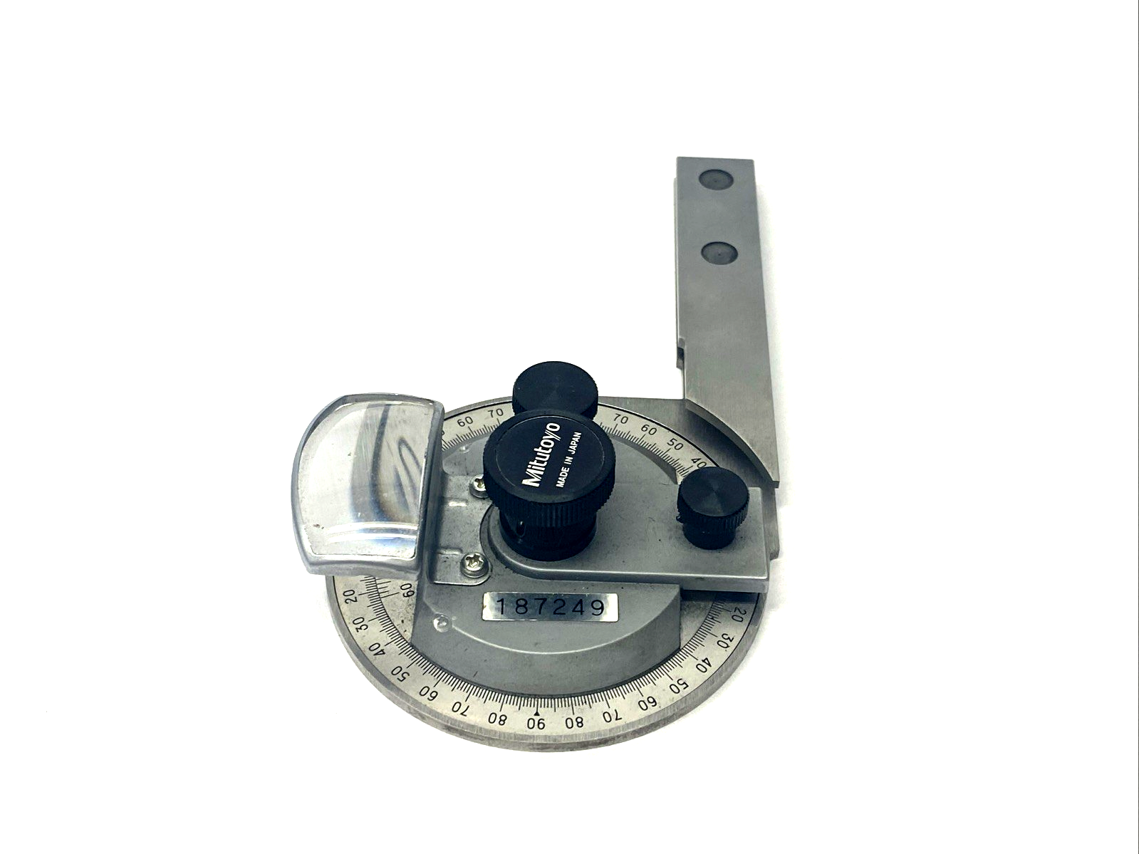 Mitutoyo 187-902-10 Universal Bevel Protractor - Maverick Industrial Sales