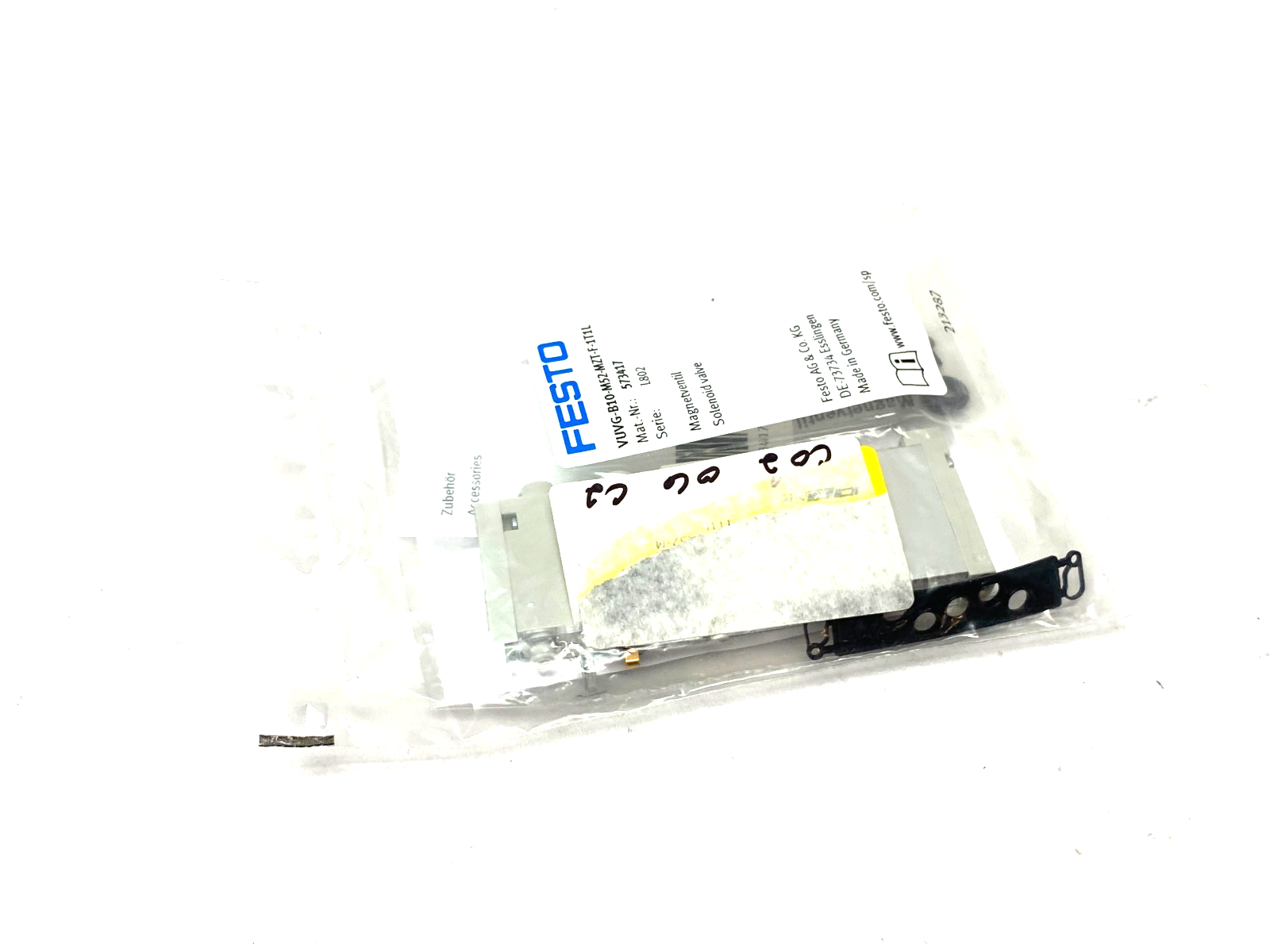 Festo VUVG-B10-M52-MZT-F-1T1L Solenoid Valve, 5/2-Way, Monostable 573417 - Maverick Industrial Sales
