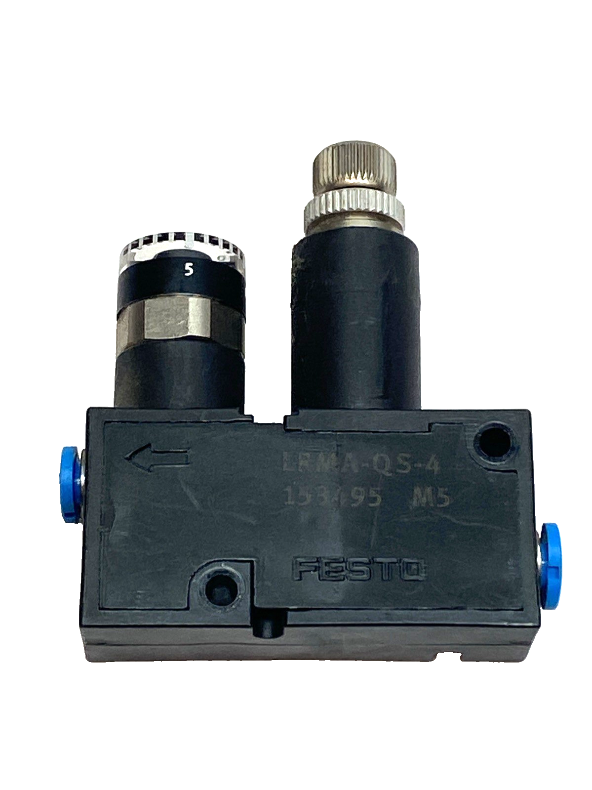 Festo LRMA-QS-4 Mini Pressure Regulator 1-8 Bar Gauge 153495 LOT OF 2 - Maverick Industrial Sales