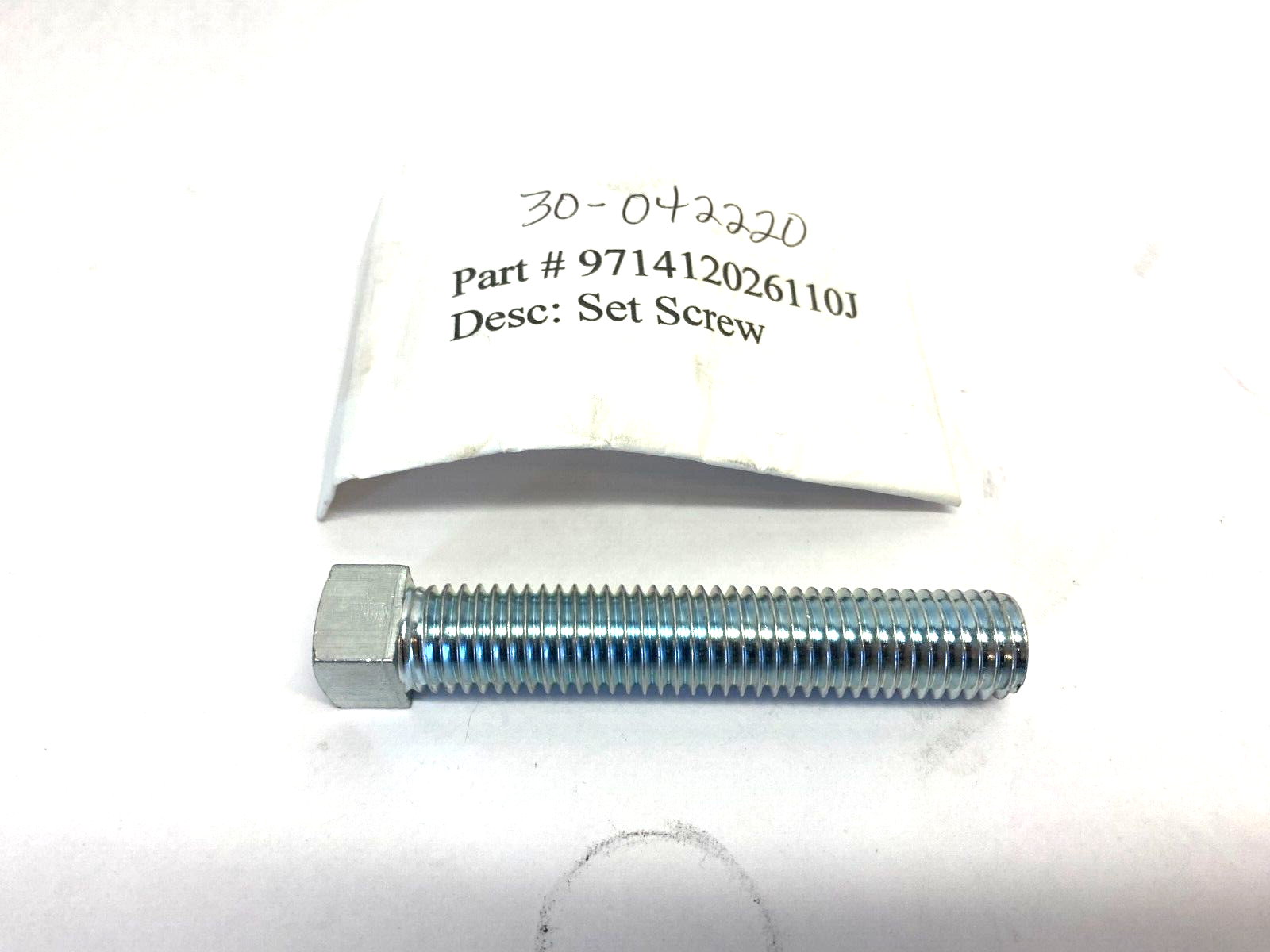Unbranded 29362 Carbon Steel Adjusting Screw For No. 9 Actuator Square Head - Maverick Industrial Sales