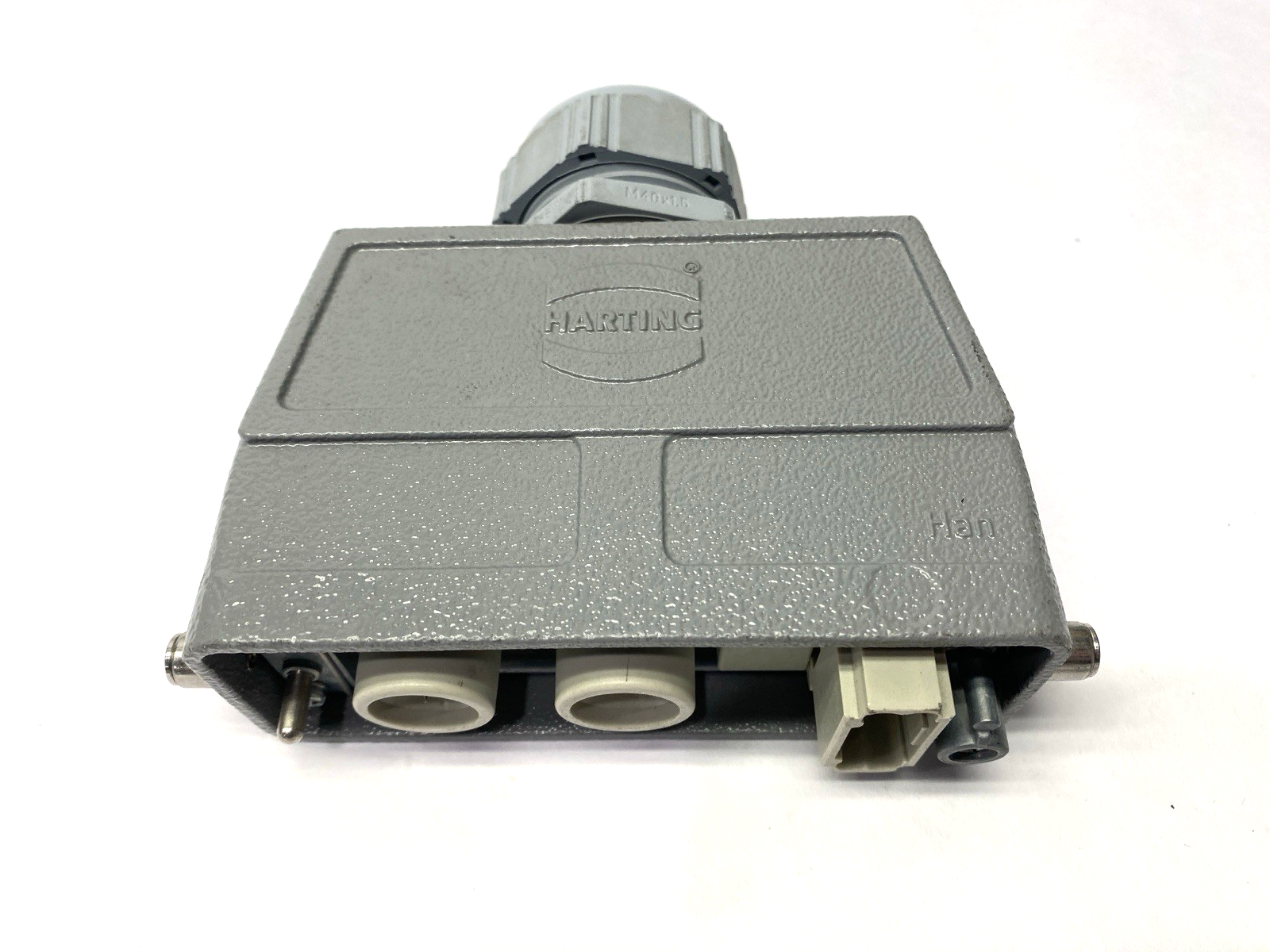 19300240448 | Harting Hood Connector Assy w/09140123001 & 2x 09140012662 Modules - Used - Maverick Industrial Sales