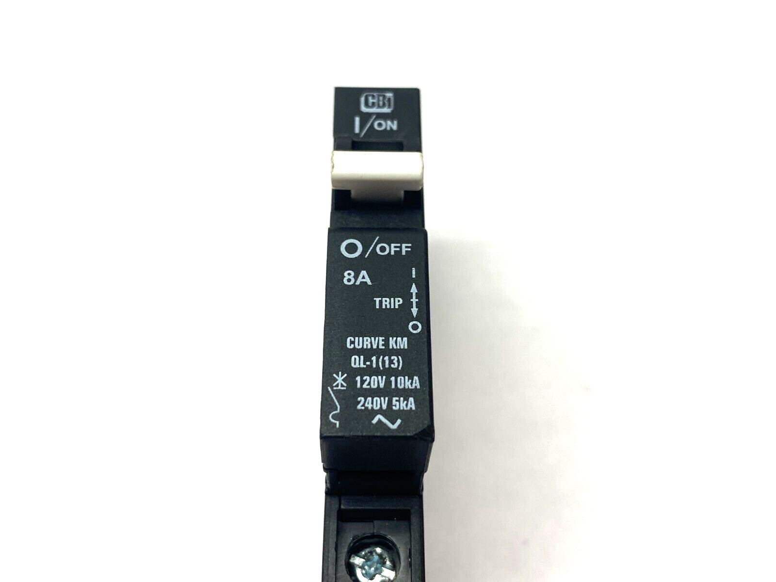 CBI QL18KM080 Single-Pole Circuit Breaker KM Curve QL-1(13)-DM-KM-8A - Maverick Industrial Sales