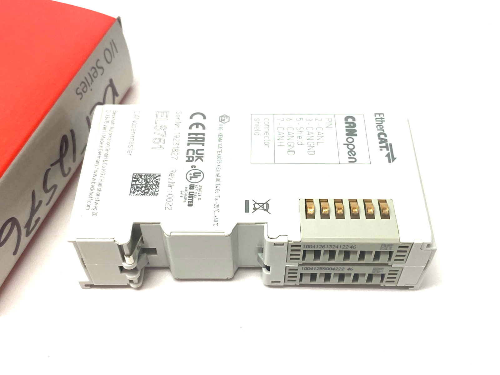Beckhoff EL6751 EtherCAT 1-Channel Communication Interface CANopen Terminal - Maverick Industrial Sales