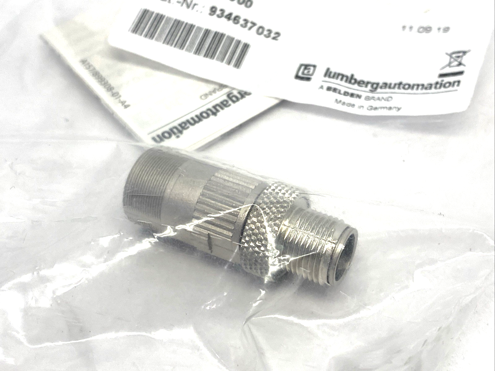 934637032,0986 EMC 600 | Lumberg Automation 0986 EMC 600 Field Attachable Connector M12 8-Pin 934637032 - New - Maverick Industrial Sales