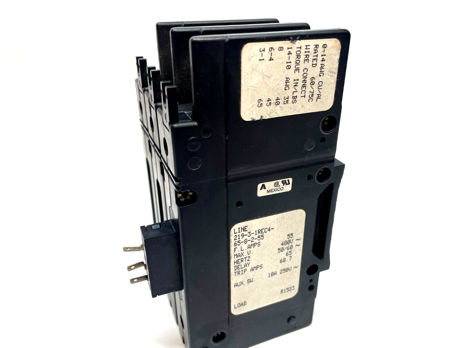 Airpax Electronics 219-3-1REC4-65-8-2-55 Circuit Breaker, 55A - Maverick Industrial Sales
