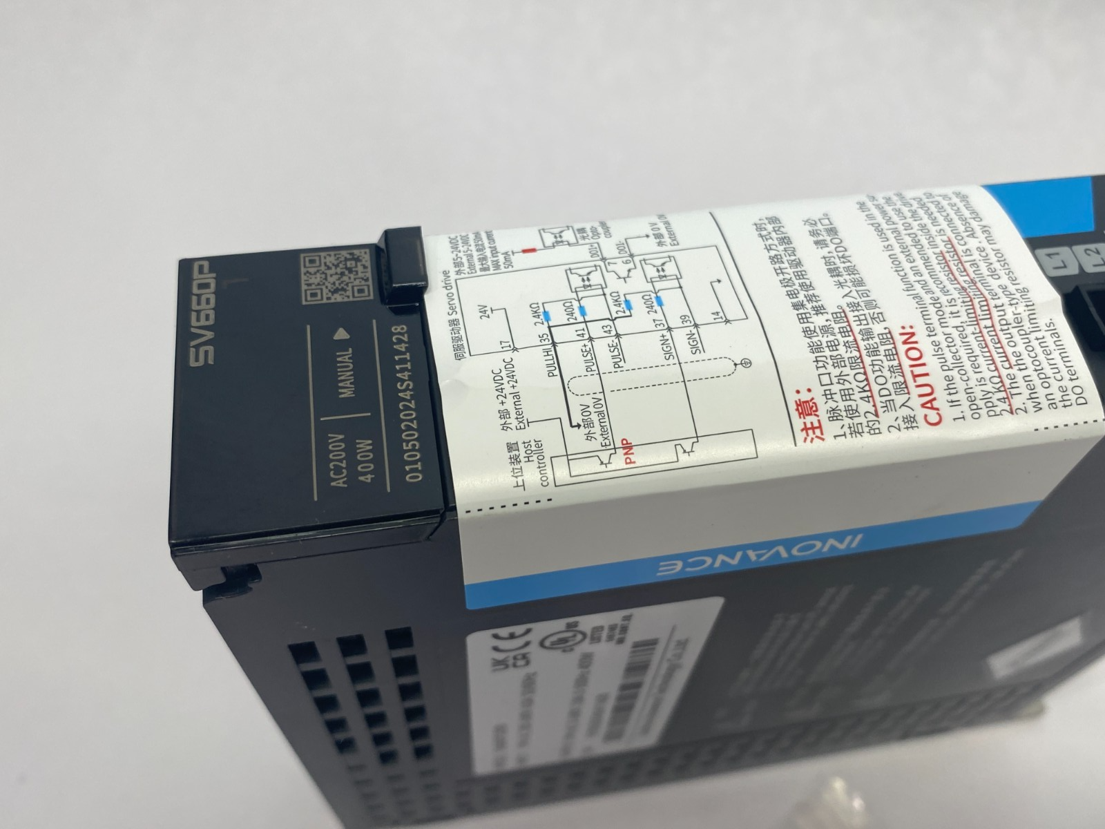 Inovance SV660PS2R8I Servo Drive 1-Ph AC200-240V 4.0A - Maverick Industrial Sales